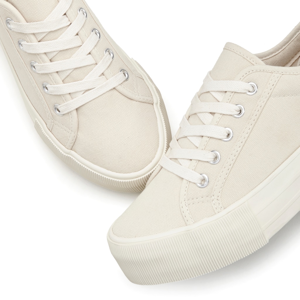 LASCANA Sneaker, aus Textil mit Plateausohle