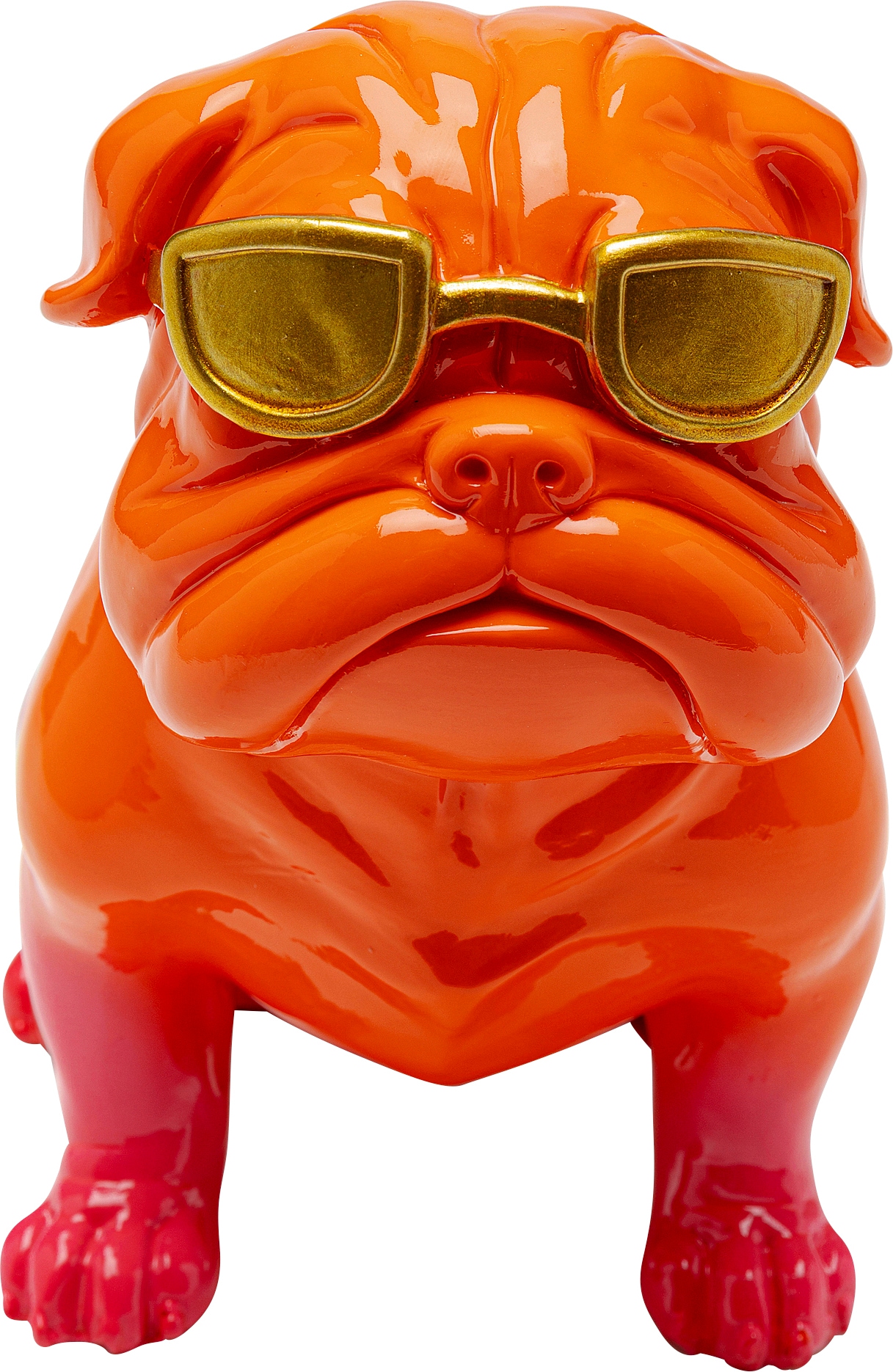 Kare Design Dekofigur »Fashion Dog Orange 17cm«