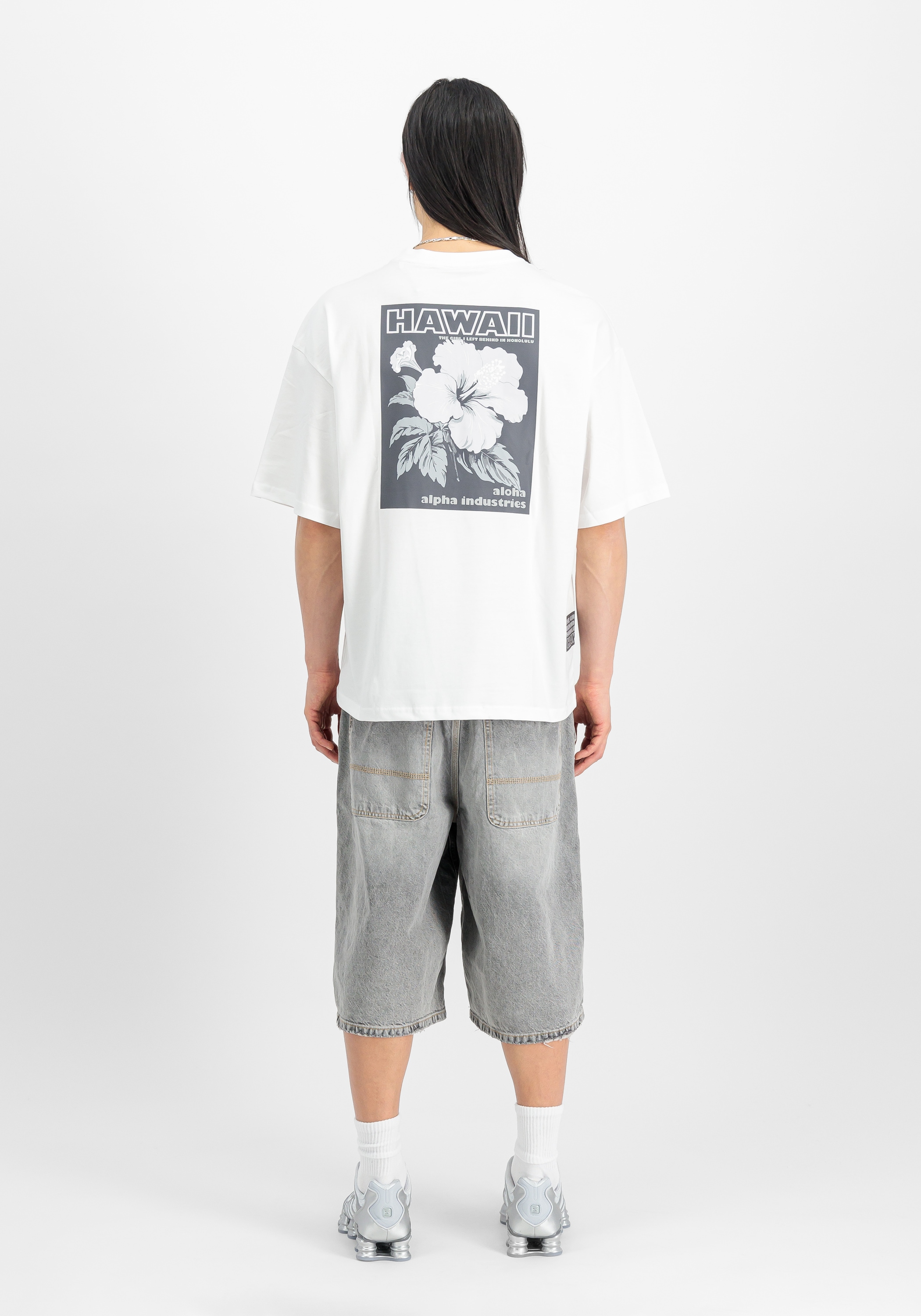 Alpha Industries T-Shirt »Aloha Flower Backprint T-Shirt«