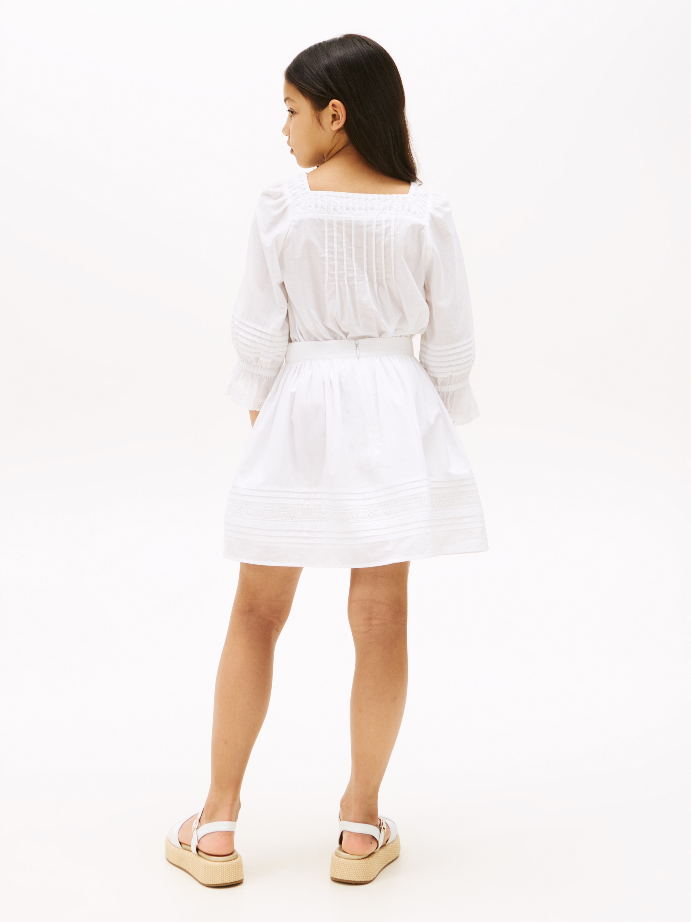 Tommy Hilfiger Webrock »EMBROIDERED TAPE SKIRT«, für Kinder bis 16 Jahre, mit Stickerei