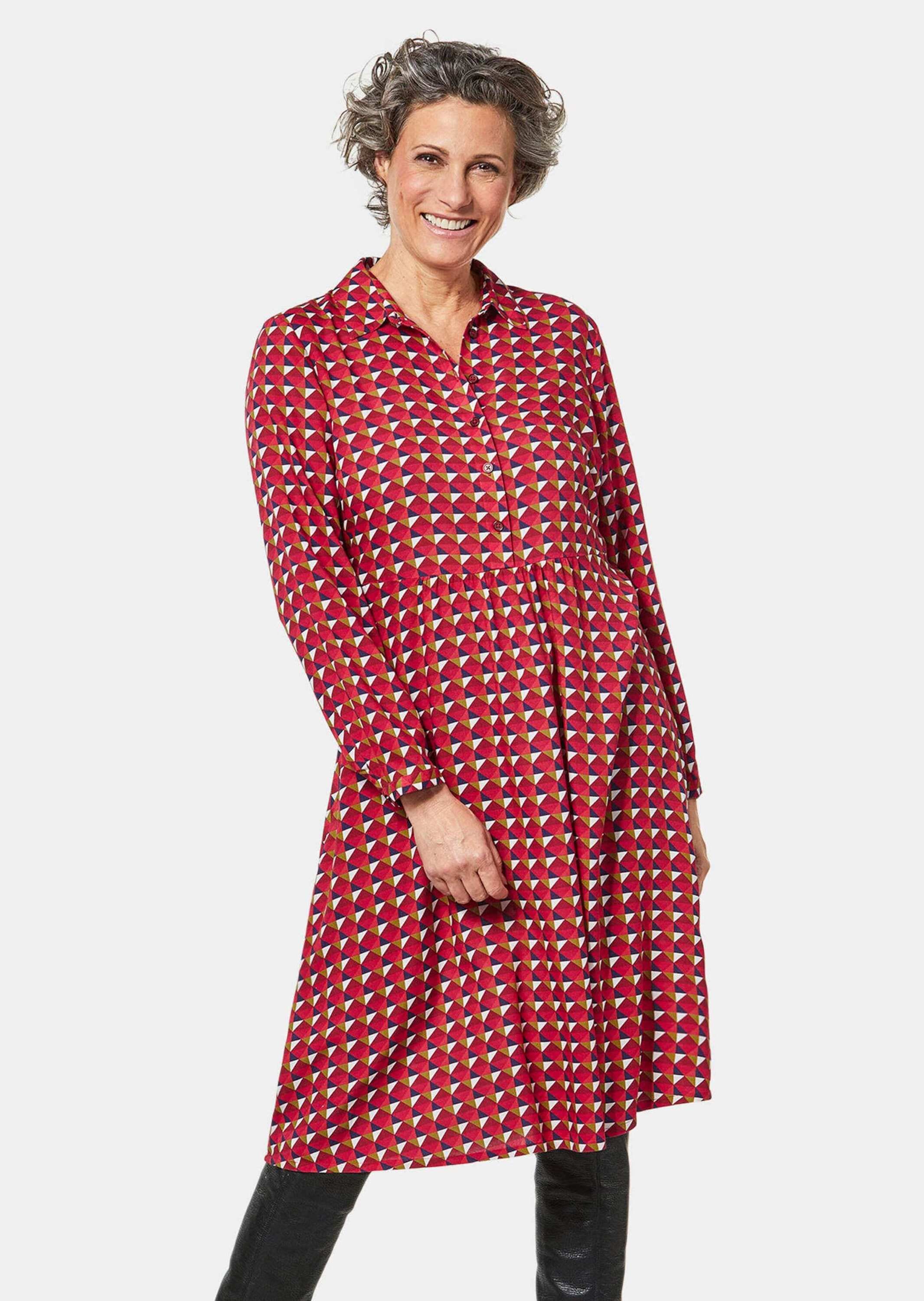 GOLDNER Druckkleid »Kleid Bequemes Freizeitkleid in modischem Druck«