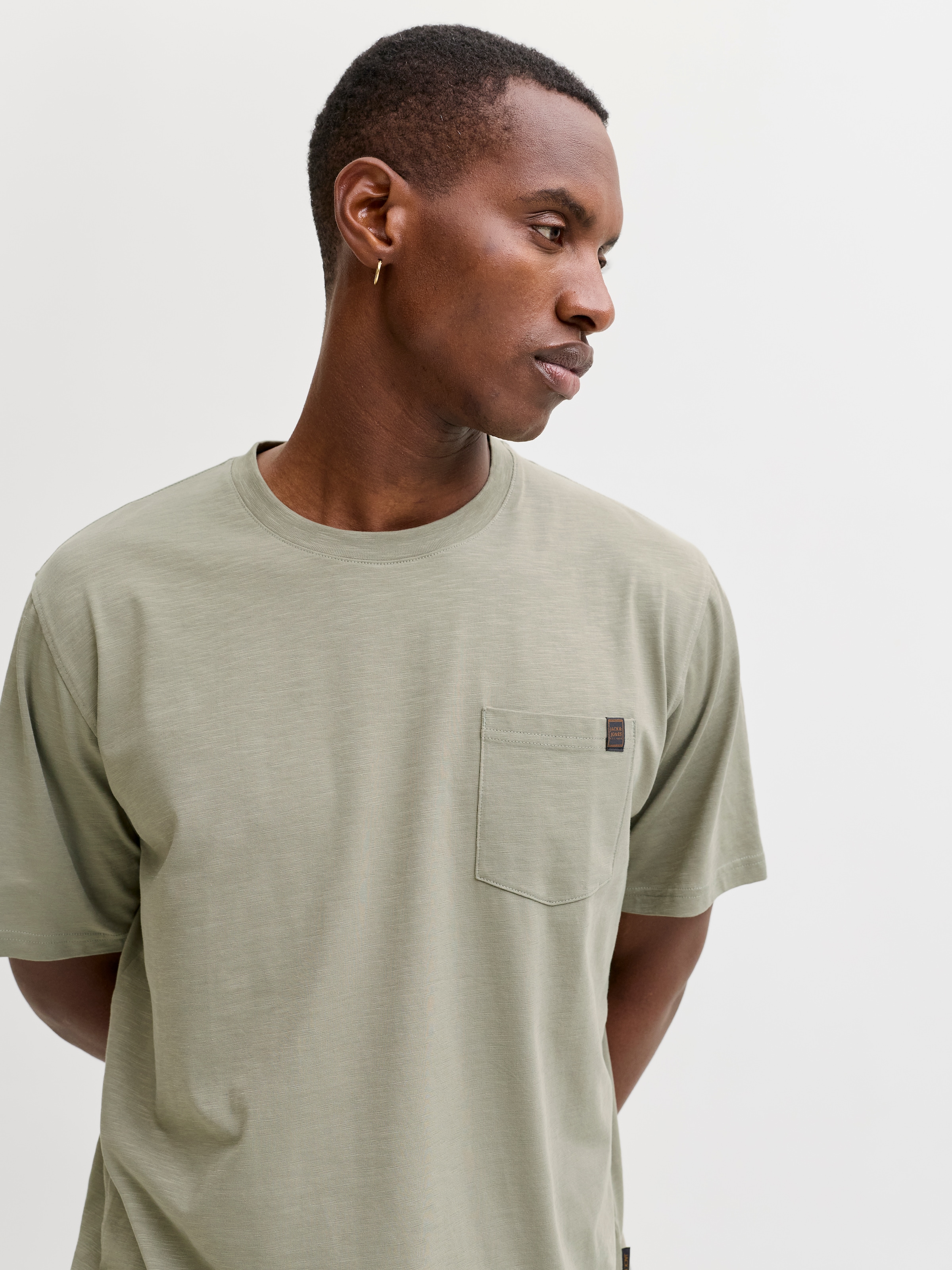Jack & Jones Kurzarmshirt »JJEDOVER SLUB TEE SS NOOS« Baumwollmischung, relaxed fit