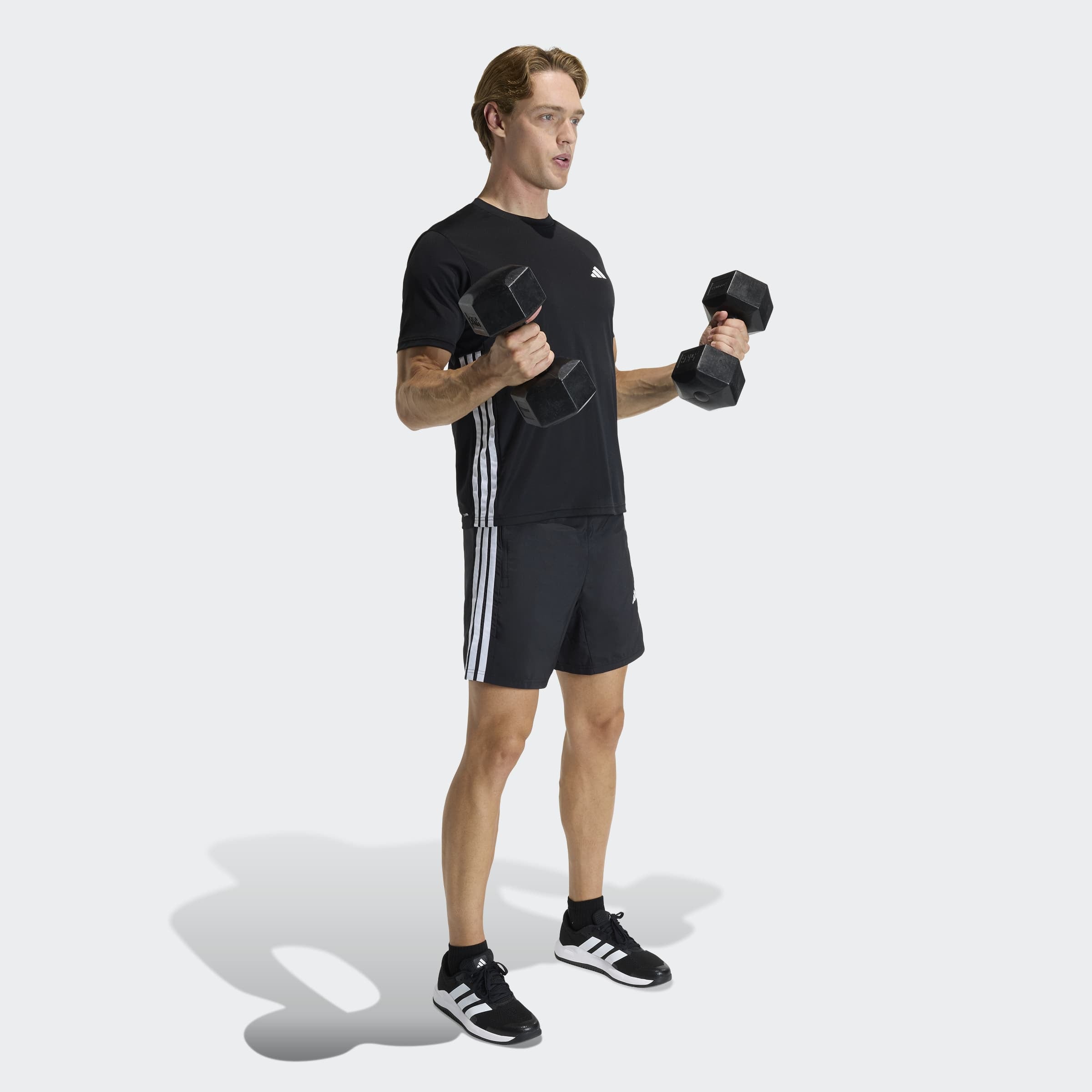 adidas Performance Shorts »WORKOUT ESSENTIALS 3-STRIPES WOVEN«  für Fitness und Sportmode, normal-weite Passform
