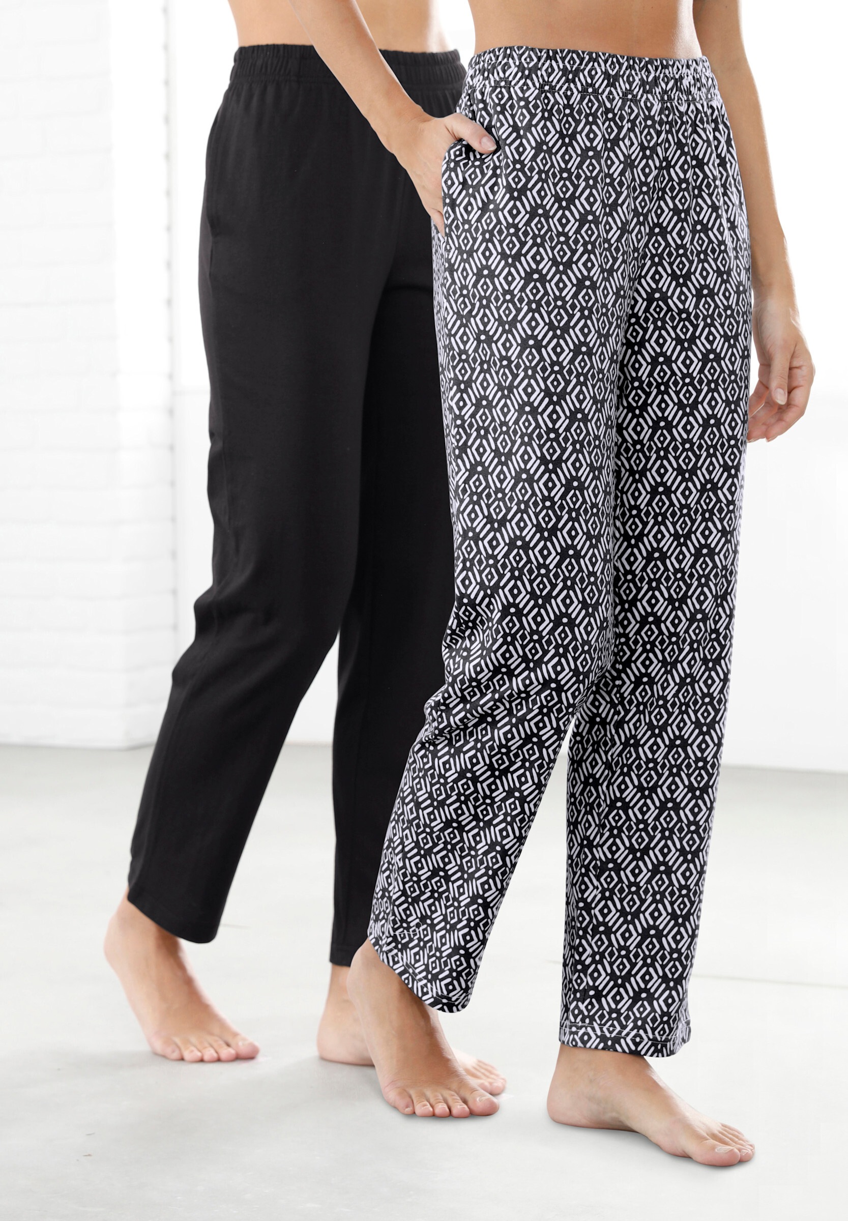 Sieh an! Schlupfhose »Freizeithose Freizeithose mit Rundum-Dehnbund 2 Stück«