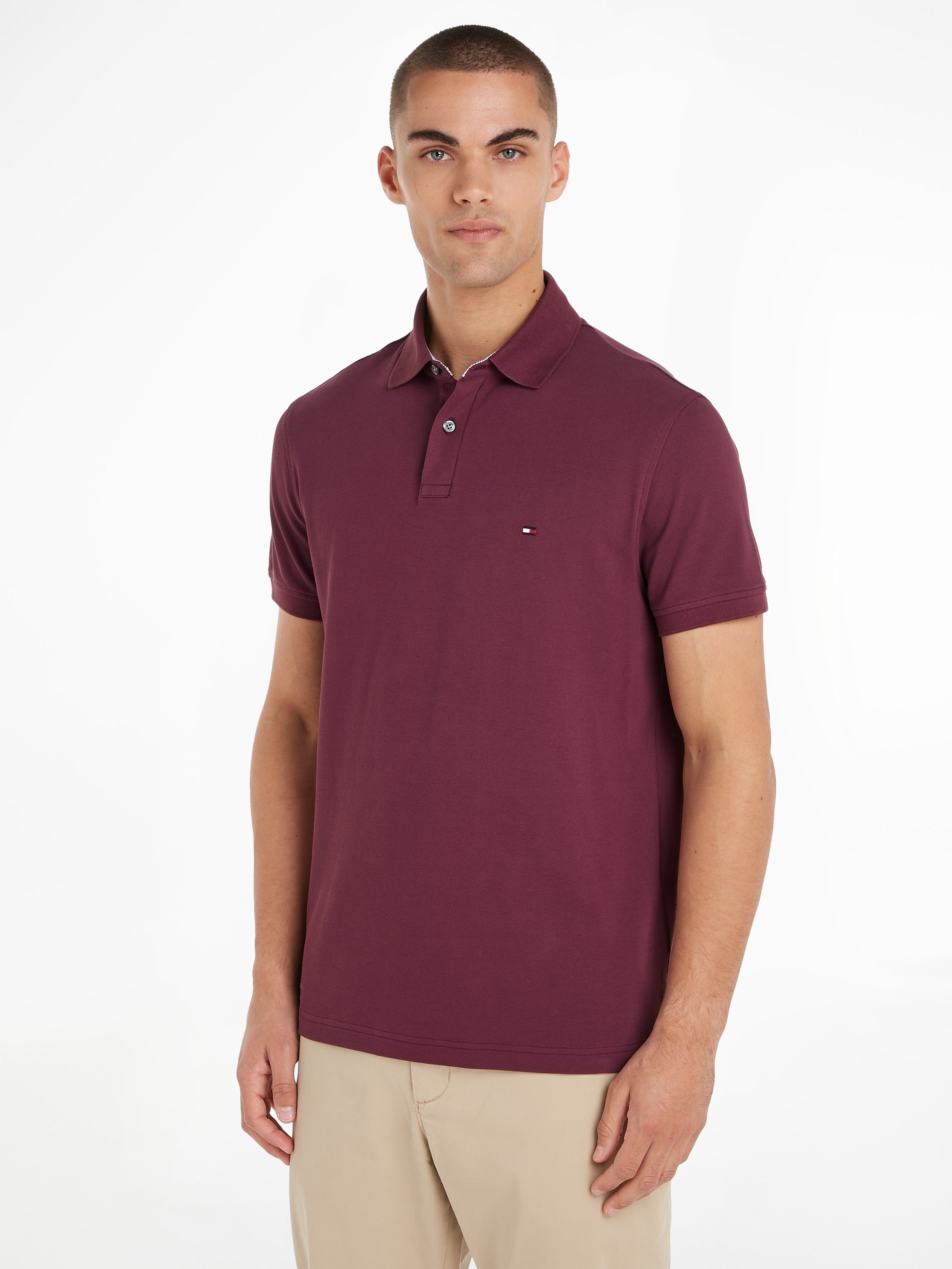 Tommy Hilfiger Poloshirt »1985 REGULAR POLO«, mit Tommy Hilfiger Kontraststreifen innen am Kragen