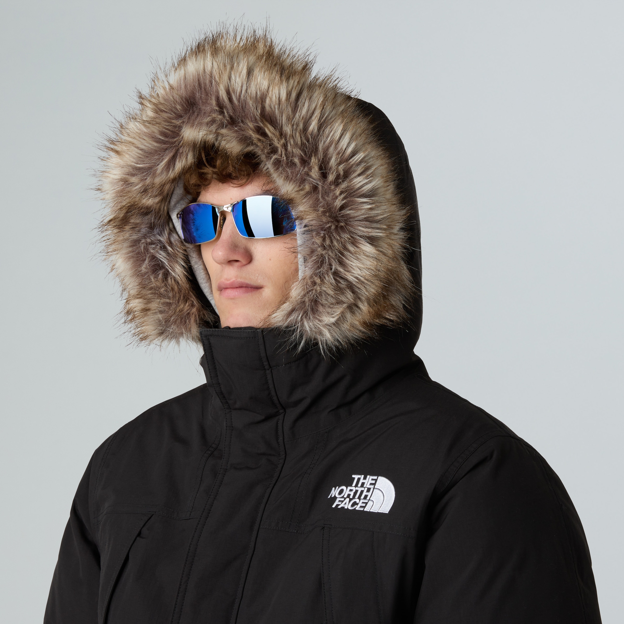 The North Face Funktionsparka »M MCMURDO PARKA« mit Kapuze für kaltes Wetter, wasser- und winddicht, mit Daunenwattierung