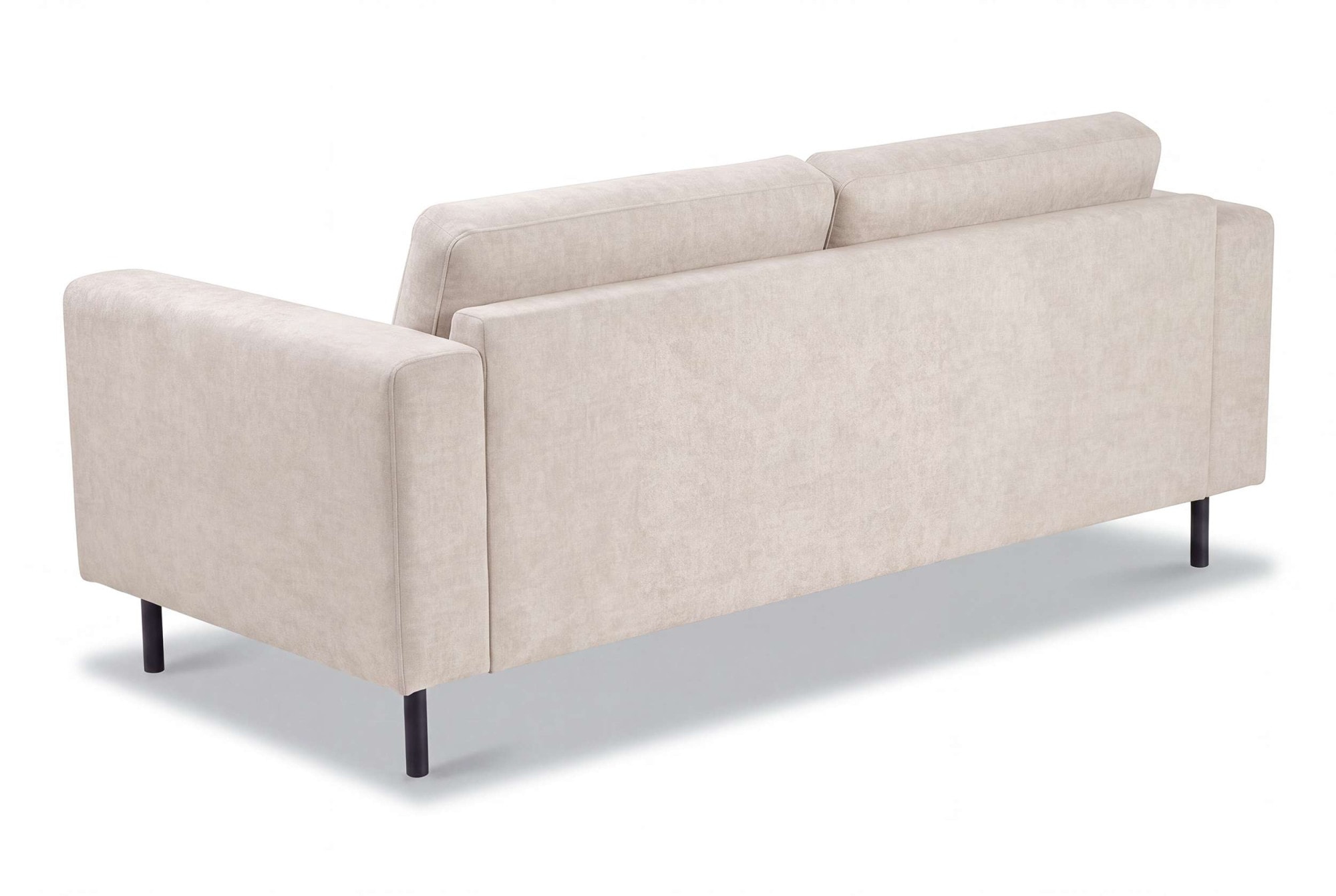 OTTO home 3-Sitzer »Sveeva, B.214 cm, schwarze Metallfüße« langlebiger Webstoff, mit Wellenunterfederung, viele Farben