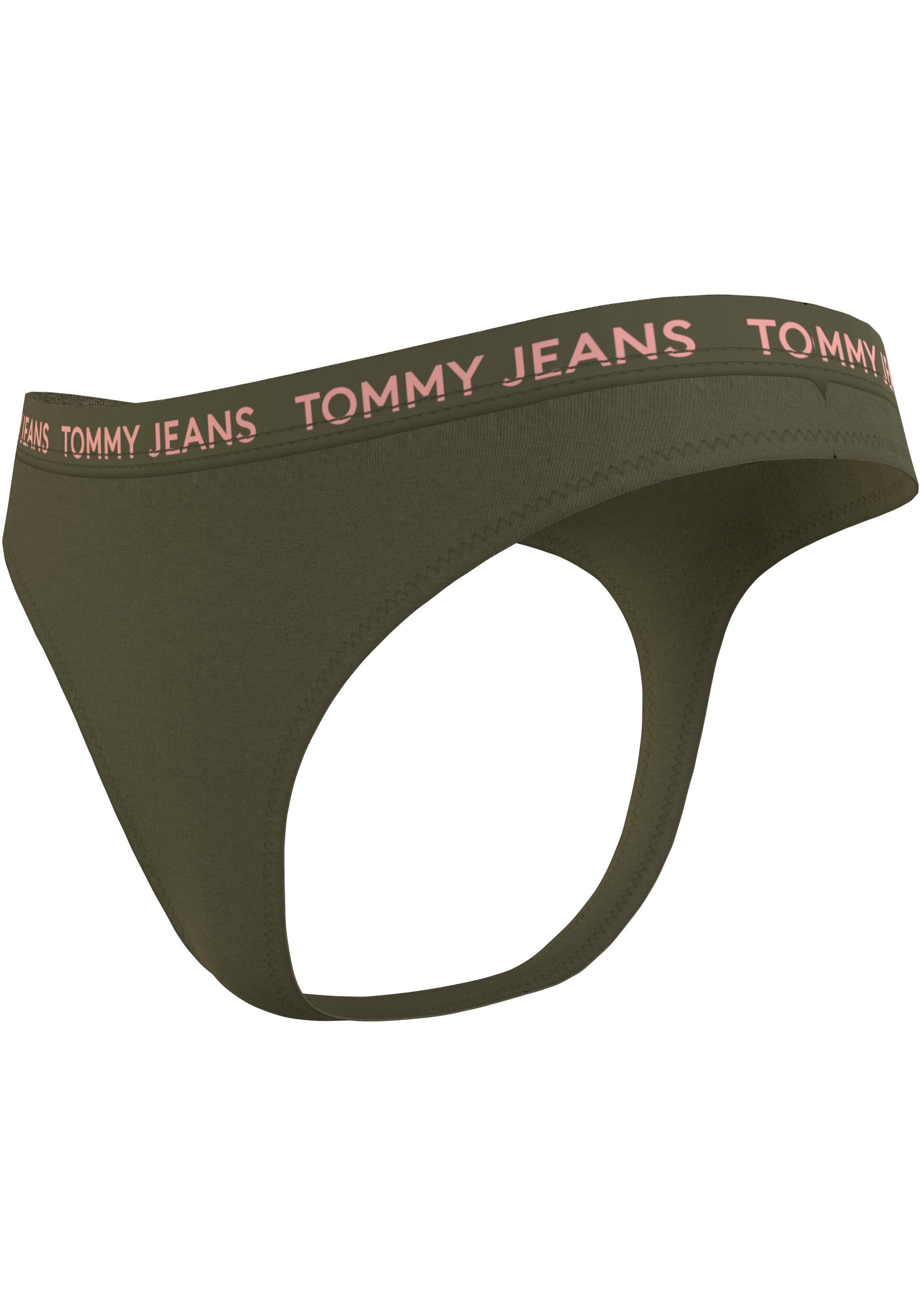 Tommy Hilfiger Underwear Slip »3P HIGH RISE THONG«, (Packung, 3er), mit Logo-Elastikbund