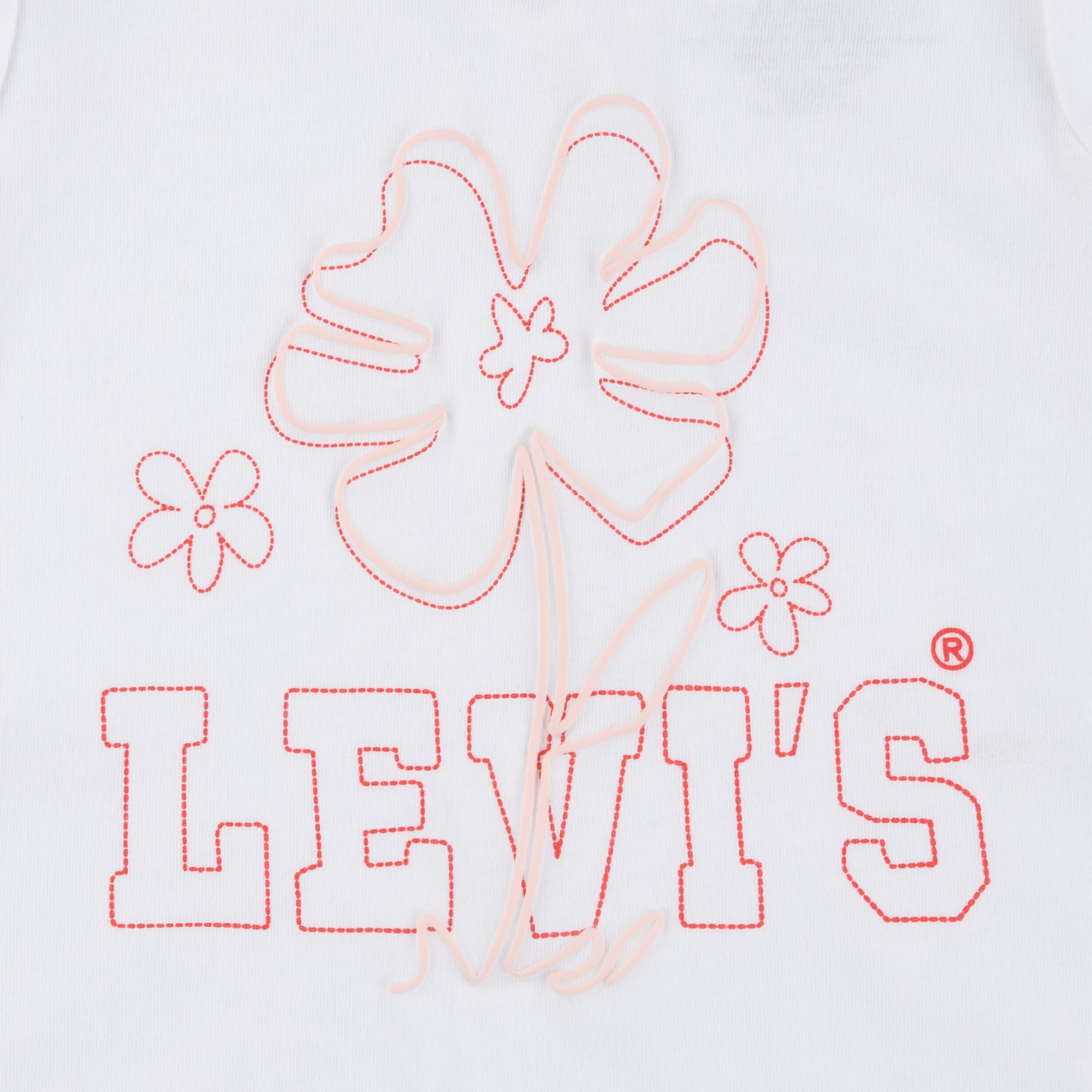 Levi's® Kids Shirt, Hose & Jäckchen »LVG BOMBER TEE AND WIDE PANT S«, mit Blumenstickerei, Colorblock-Design