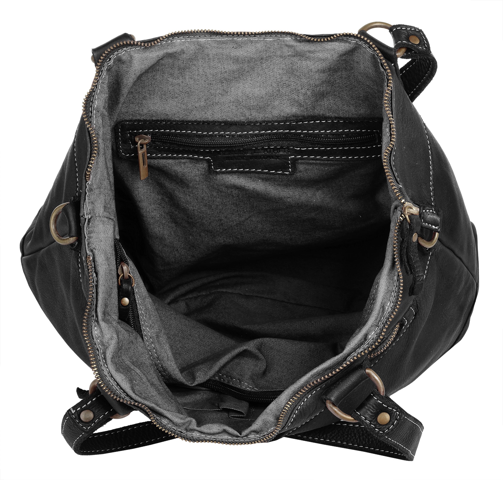 Cluty Shopper, echt Leder, Made in Italy