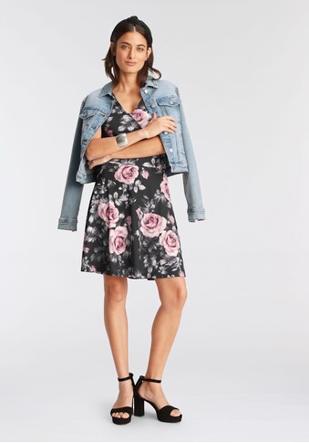 Melrose Jerseykleid, mit süßem Rosen-Print - NEUE KOLLEKTION kaufen