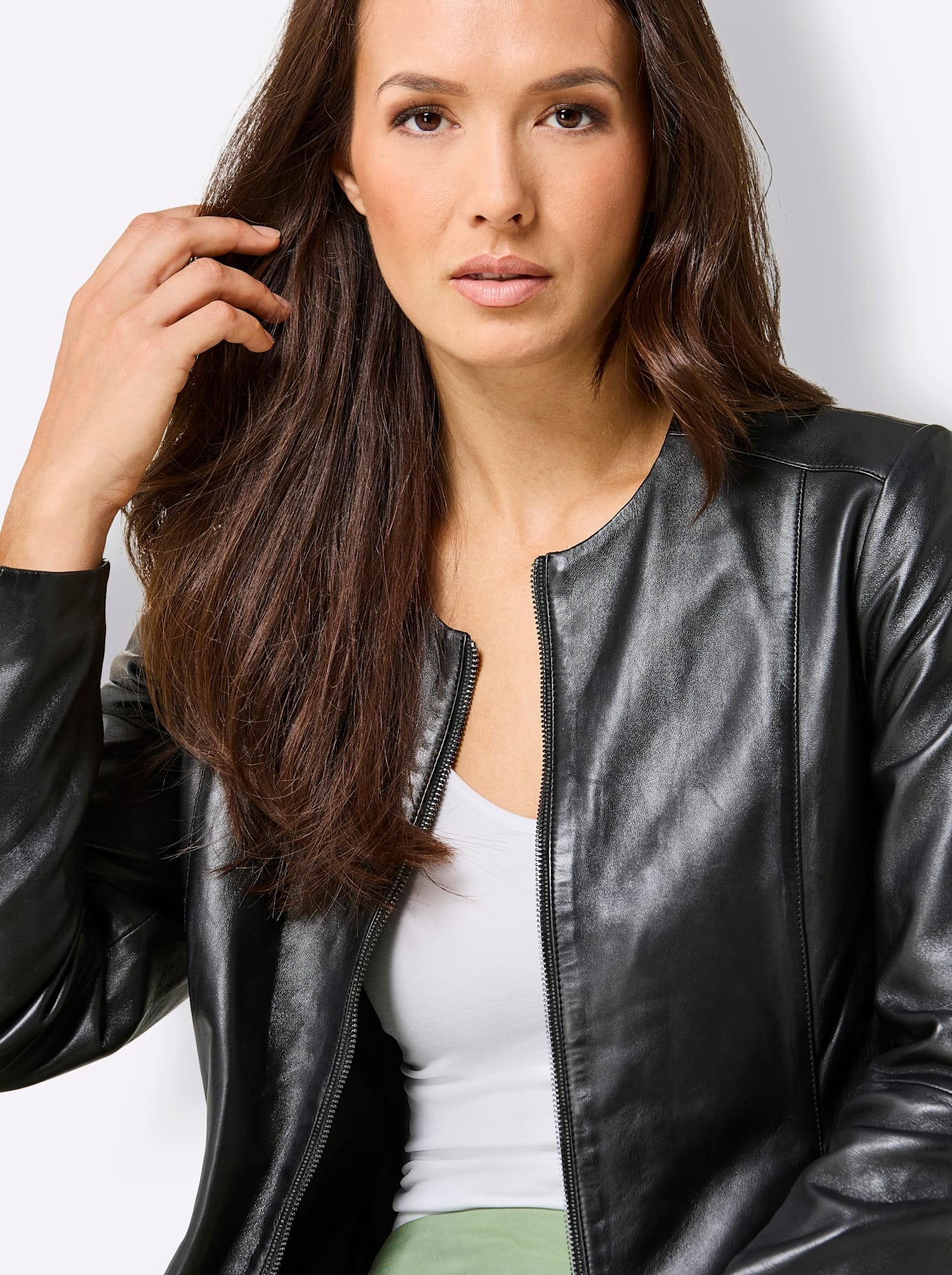 Mainpol Lederblazer »Lammnappa-Lederblazer«