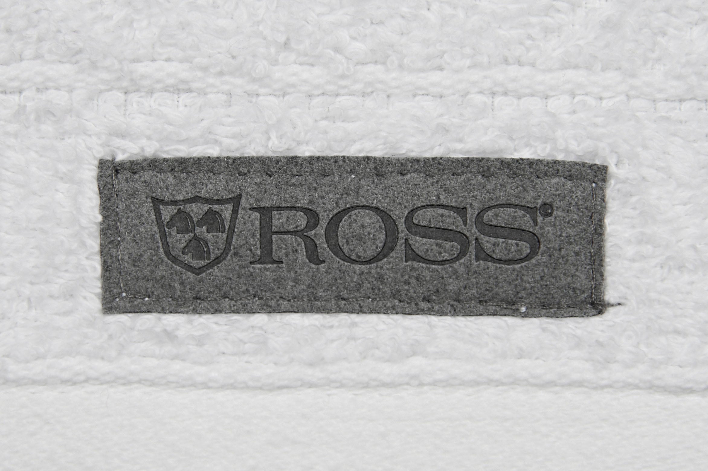 ROSS Duschtuch »Smart« Uni-Rippe mit Velourslabel