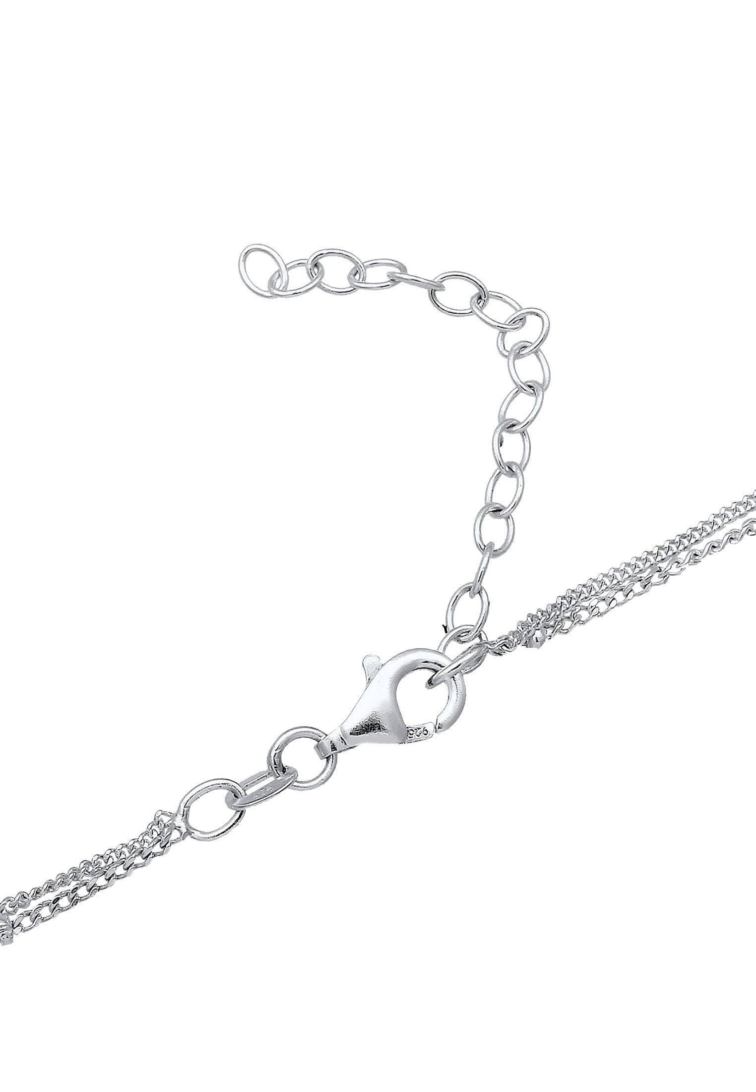 Elli Choker »Halskette Choker Layer Opal Kugelkette 925 Silber«