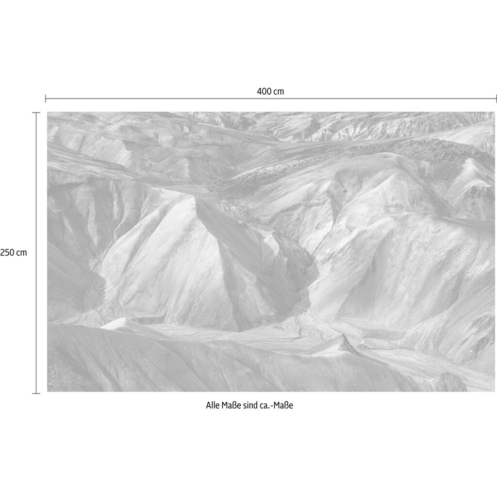 Komar Vliestapete »Shiny Mountains«, 400x250 cm (Breite x Höhe), Vliestapete, 100 cm Bahnbreite