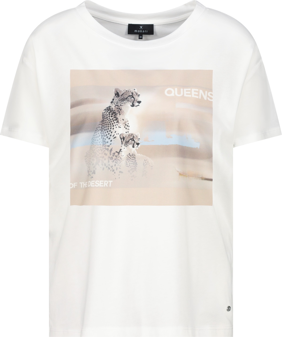 Monari T-Shirt »Shirt Leo platziert« Regular fit mit Leopardenprint
