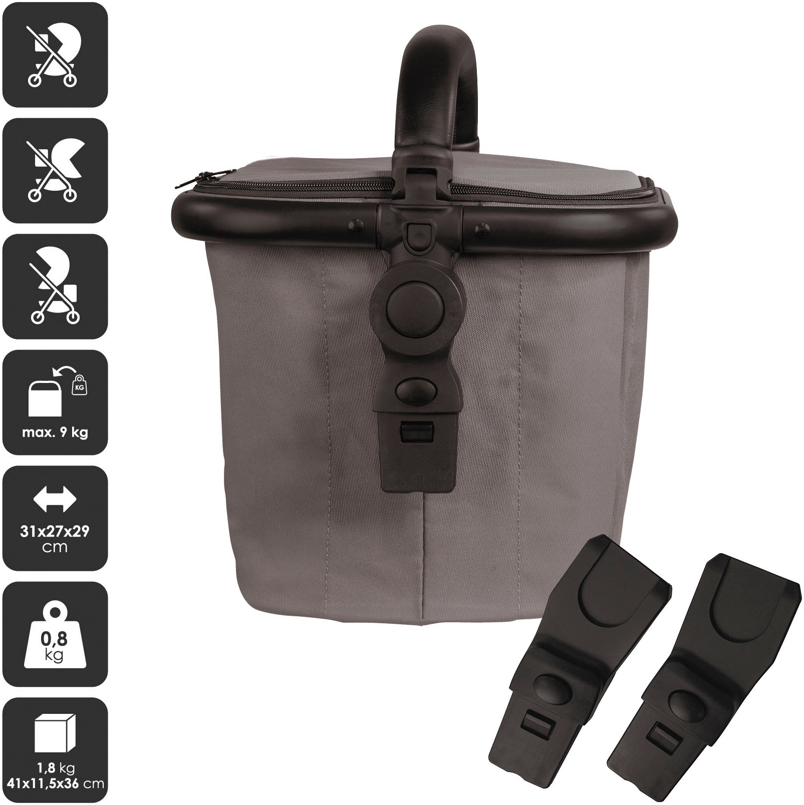 BabyGo Kinderwagen-Tasche »Duo«, nur passend für BabyGO Kinderwagen DUO