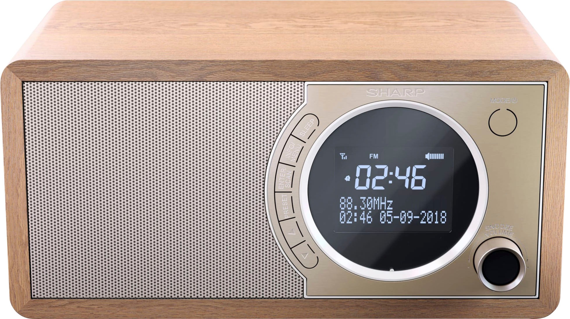 Sharp Digitalradio (DAB+) »DR-450«, (Bluetooth Automatische Senderverfolgung-Digitalradio (DAB+)-FM-Tuner mit RDS 6 W)