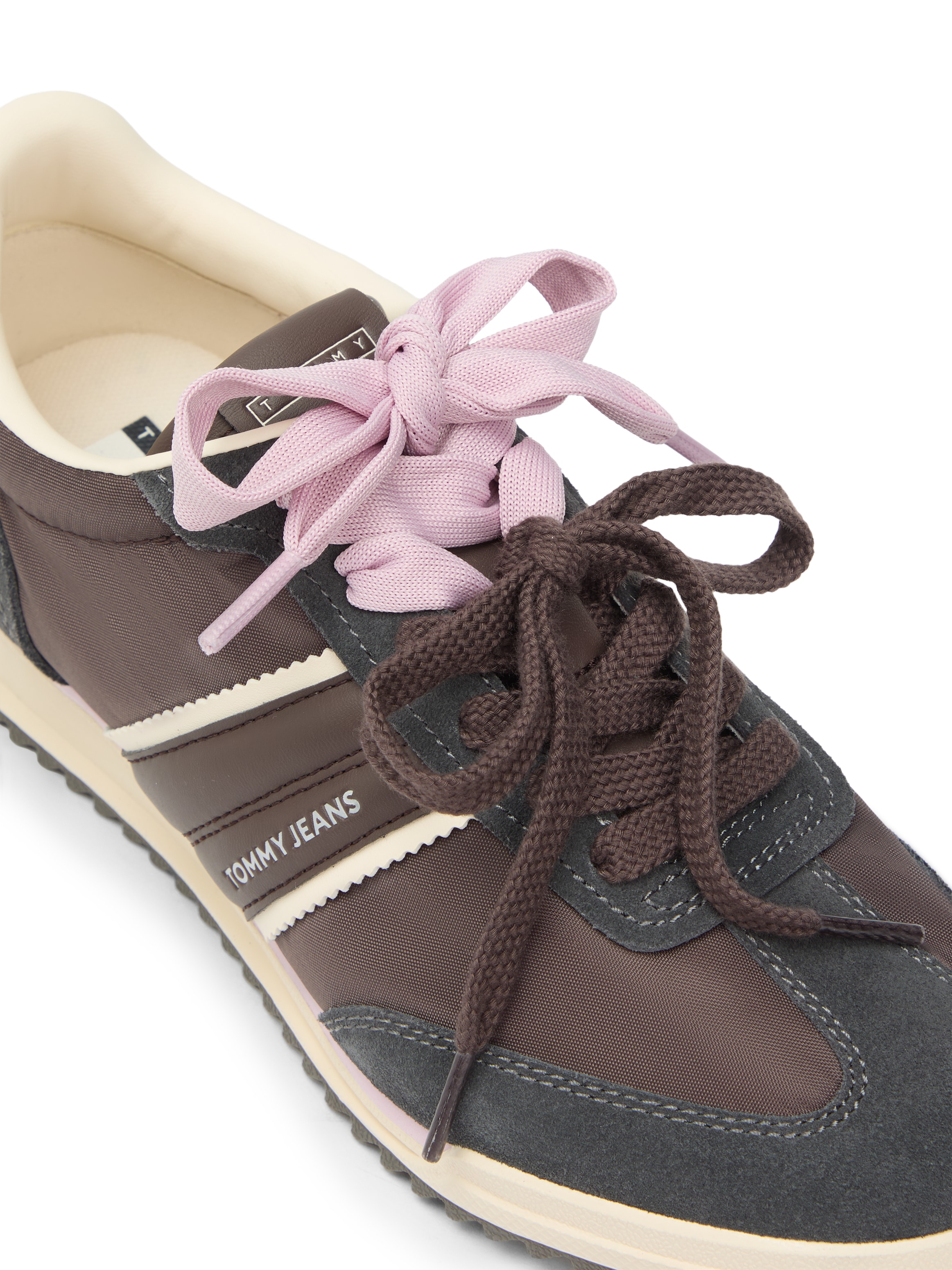 Tommy Jeans Keilsneaker »TJW LOW PROFILE RUNNER«  , Freizeitschuh, Schnürschuh, Halbschuh mit Kontrastbesatz