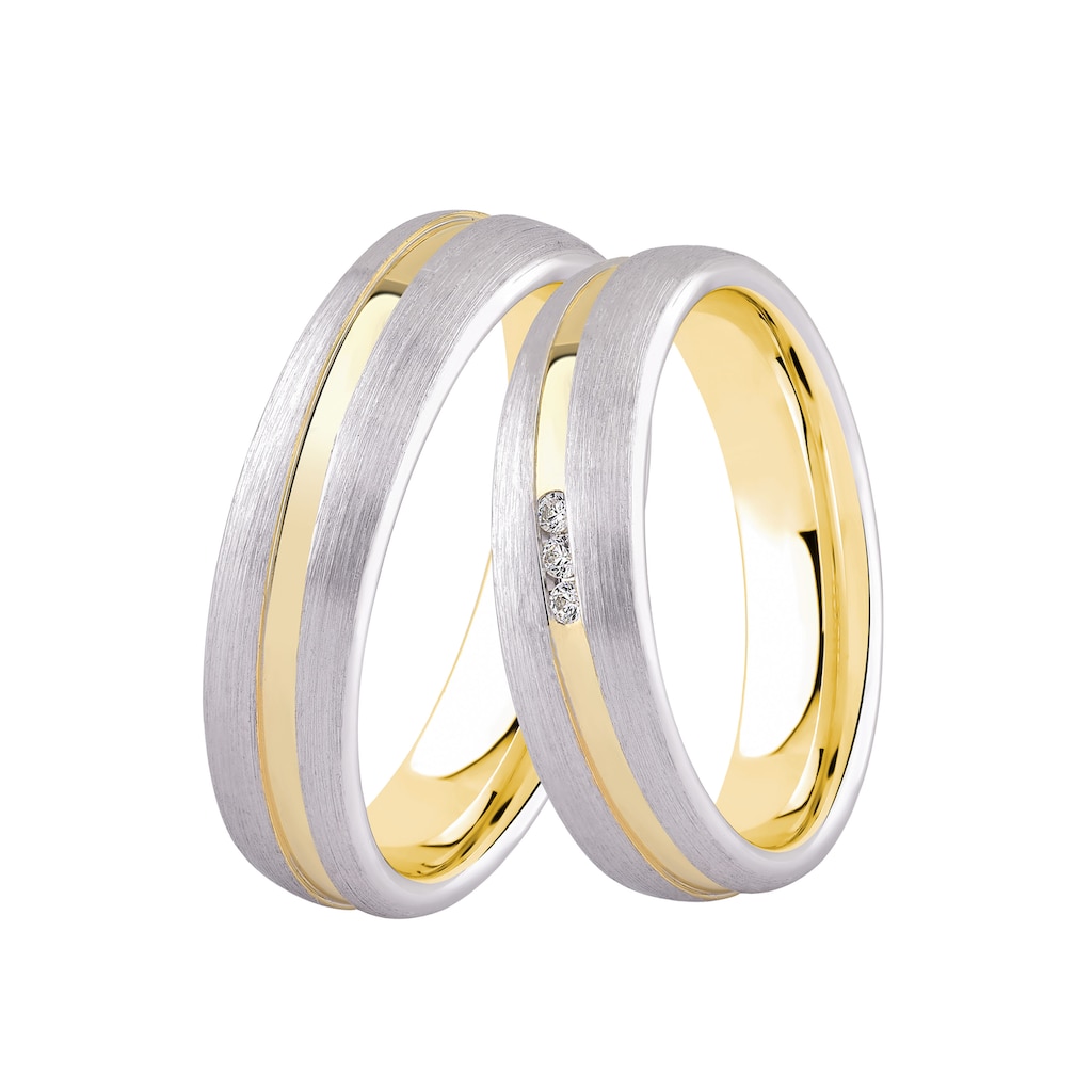 DOOSTI Trauring »Schmuck Geschenk Silber 925 Trauring Ehering Partnerring LIEBE«, wahlweise mit oder ohne Zirkonia