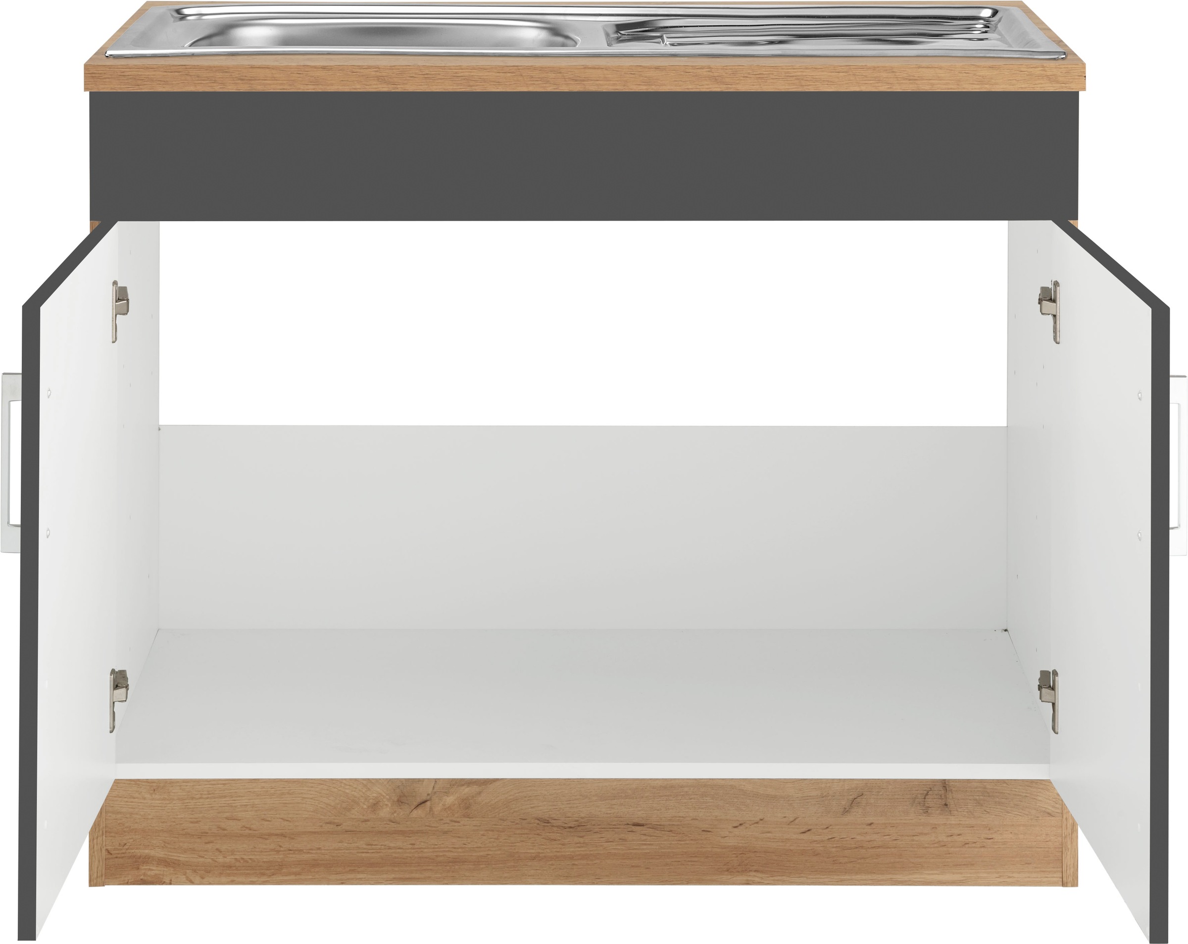 KOCHSTATION Spülenschrank »KS-Colmar« 100 cm, mit Metallgriff