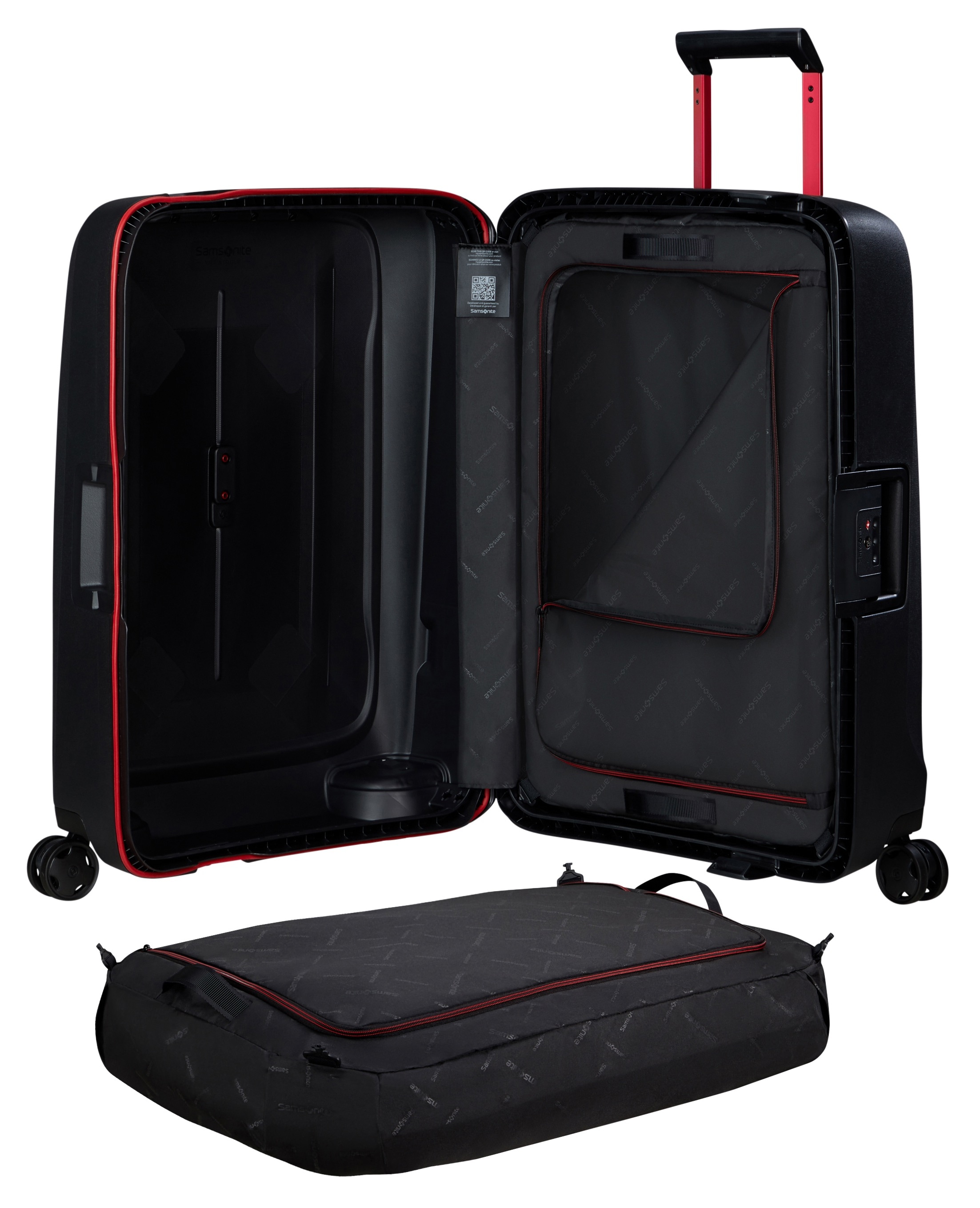 Samsonite Hartschalen-Trolley »ESSENS, verschiedene Größen und Farben«, 4 Rollen, Reisekoffer Hartschalenkoffer Koffer für Flugreisen TSA-Schloss
