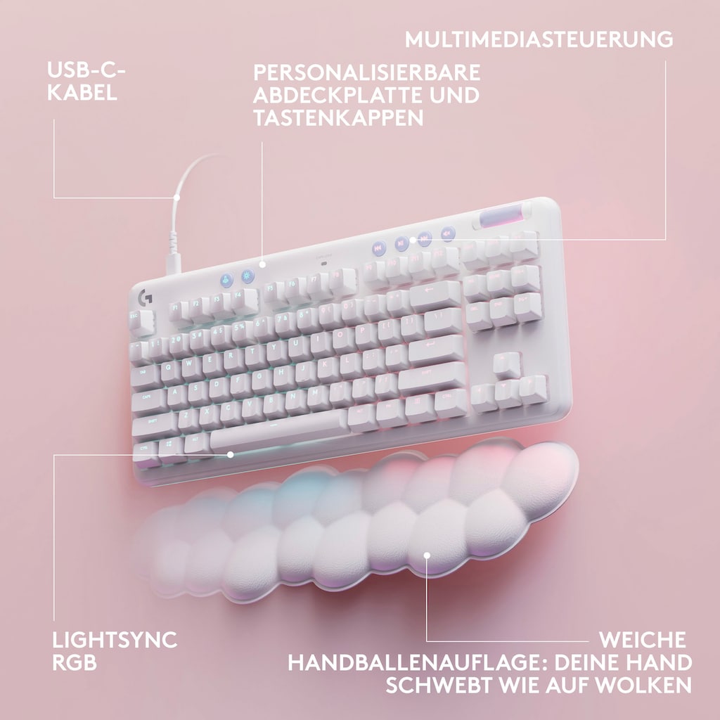 Logitech G Gaming-Tastatur »G713 Gaming Keyboard - OFF WHITE - DEU«