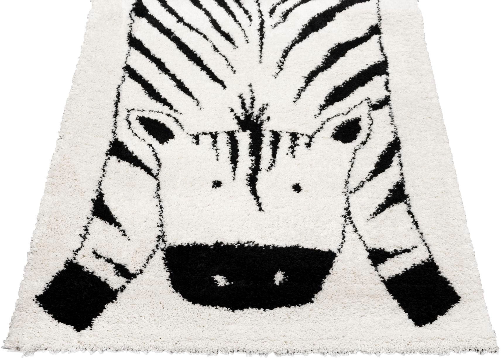Kinderteppich »NOMAD - Zebra«, rechteckig, Hochflor, Motiv Zebra, Kinderzimmer