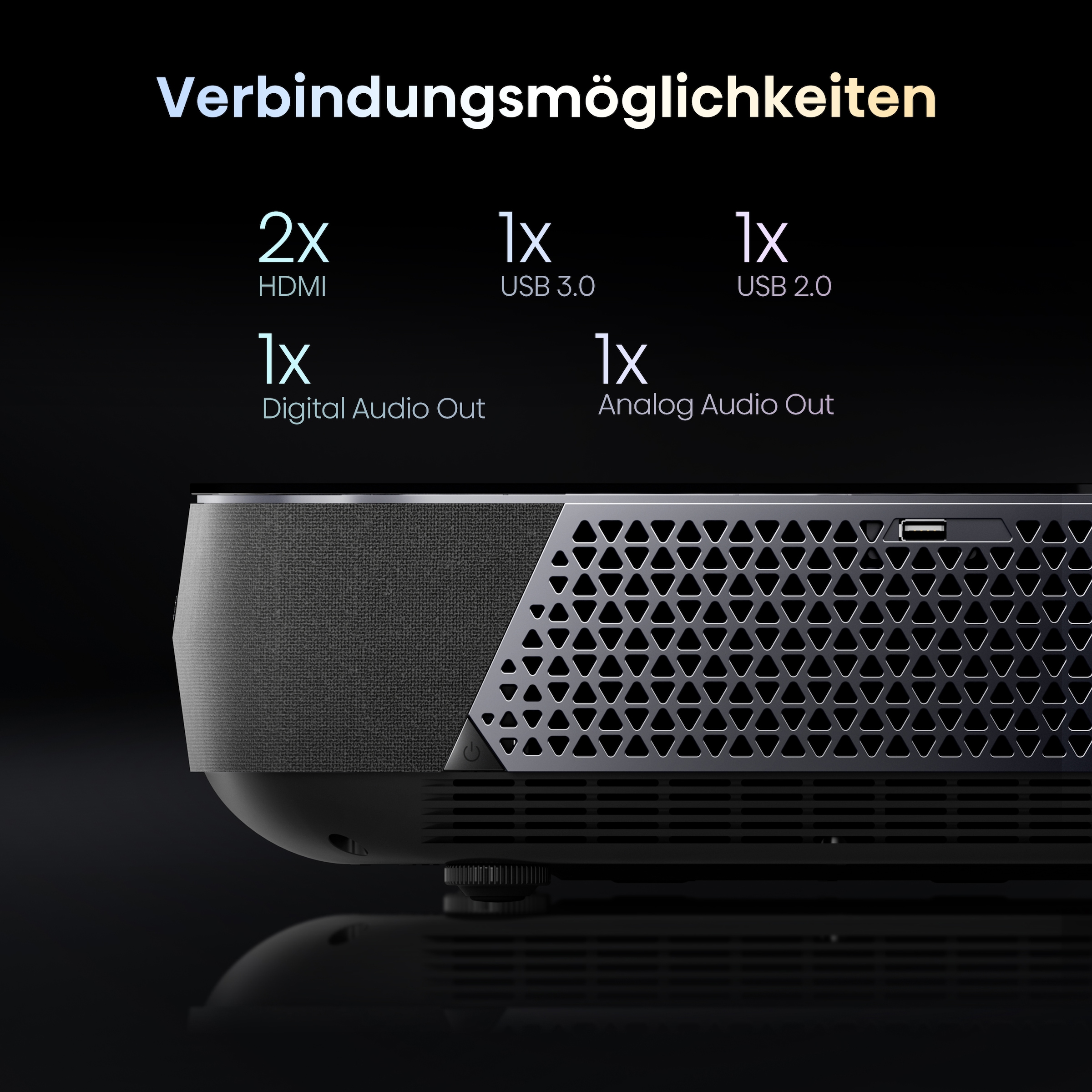 Hisense UHD-Beamer »Hisense PL1 Laser Cinema 80 - 120 Zoll Laser Projektor,(ohne Leinwand)«, (3000:1)