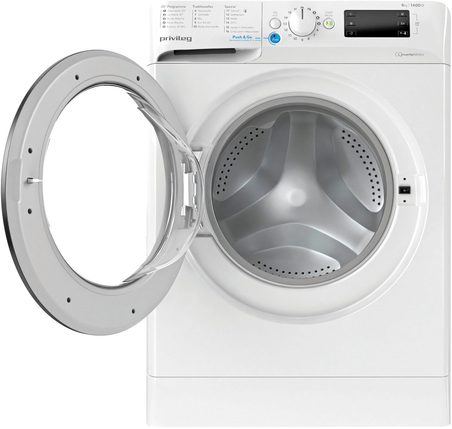Privileg Waschmaschine, PWF X 873 N, 8 kg, 1400 U/min jetzt kaufen bei OTTO