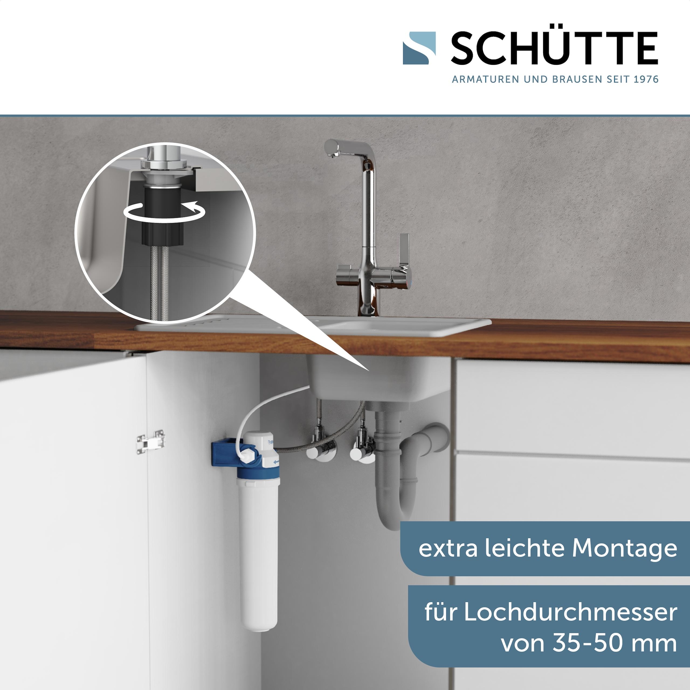 Schütte Spültischarmatur »AQUASTAR PRO« mit Filtersystem für Trinkwasser, praktische Cold-Start-Funktion