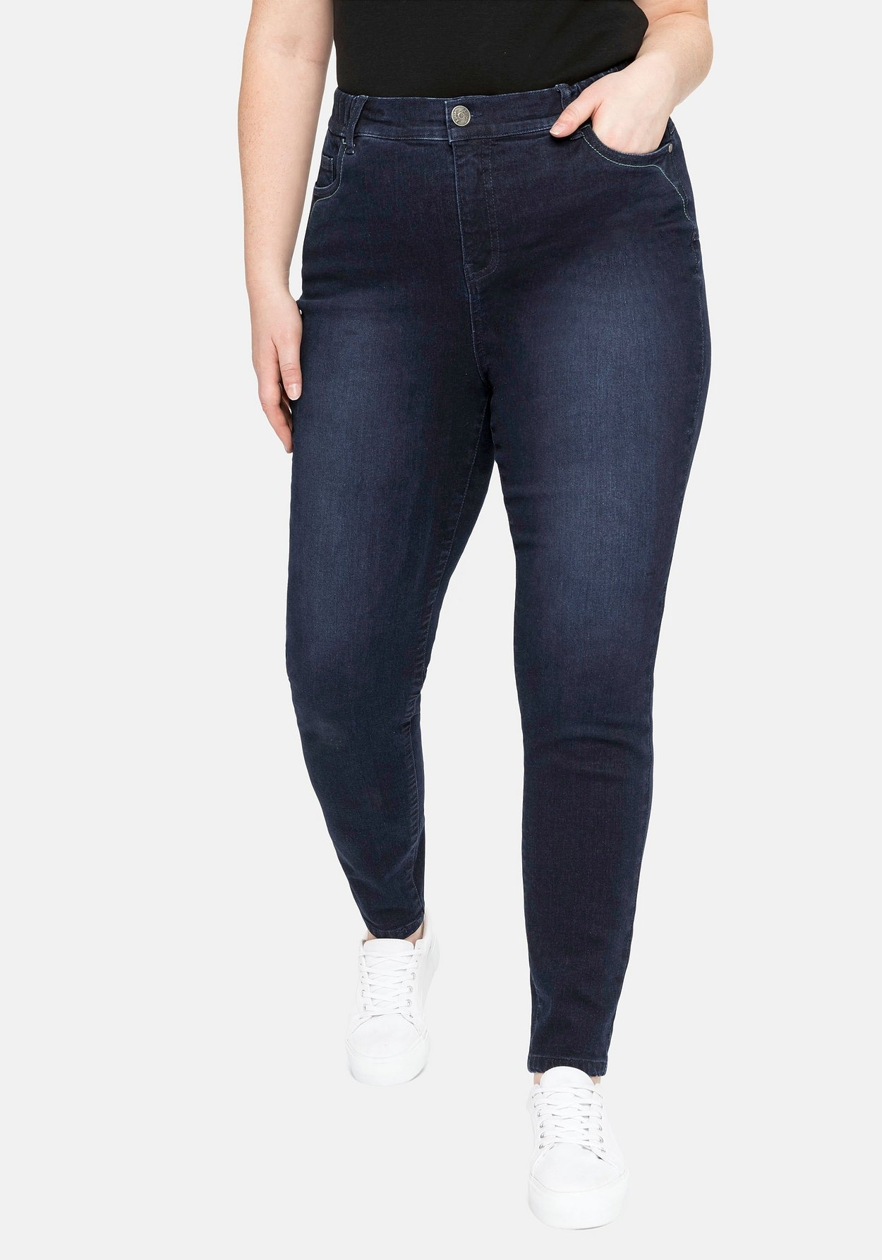 Jeansjeggings »Jeans mit Push-up-Effekt und Teilgummibund«, mit Push-up-Effekt und...