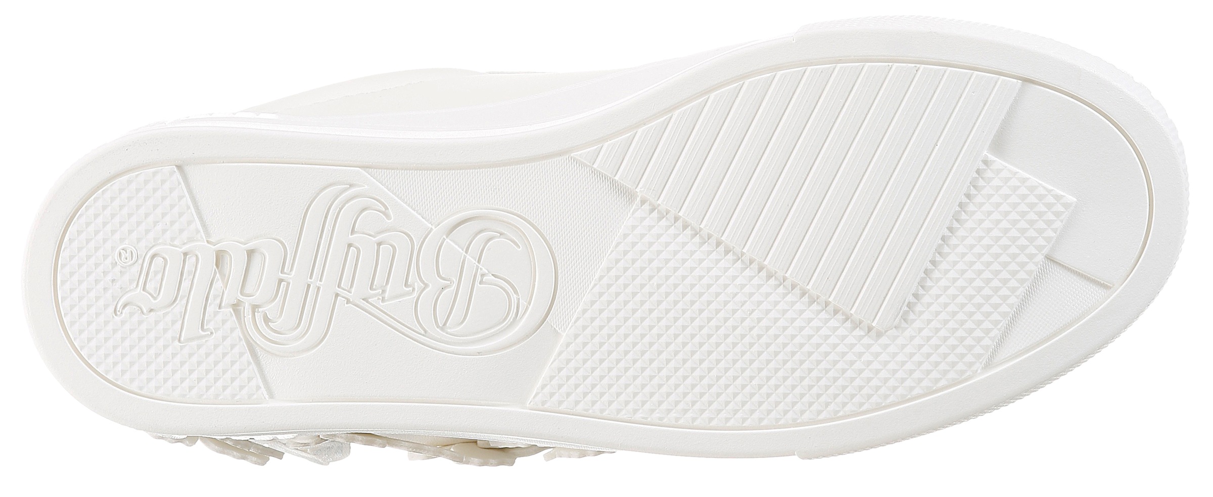 Buffalo Plateausneaker  Freizeitschuh, Halbschuh, Schnürschuh mit Schmetterlings-Verzierung