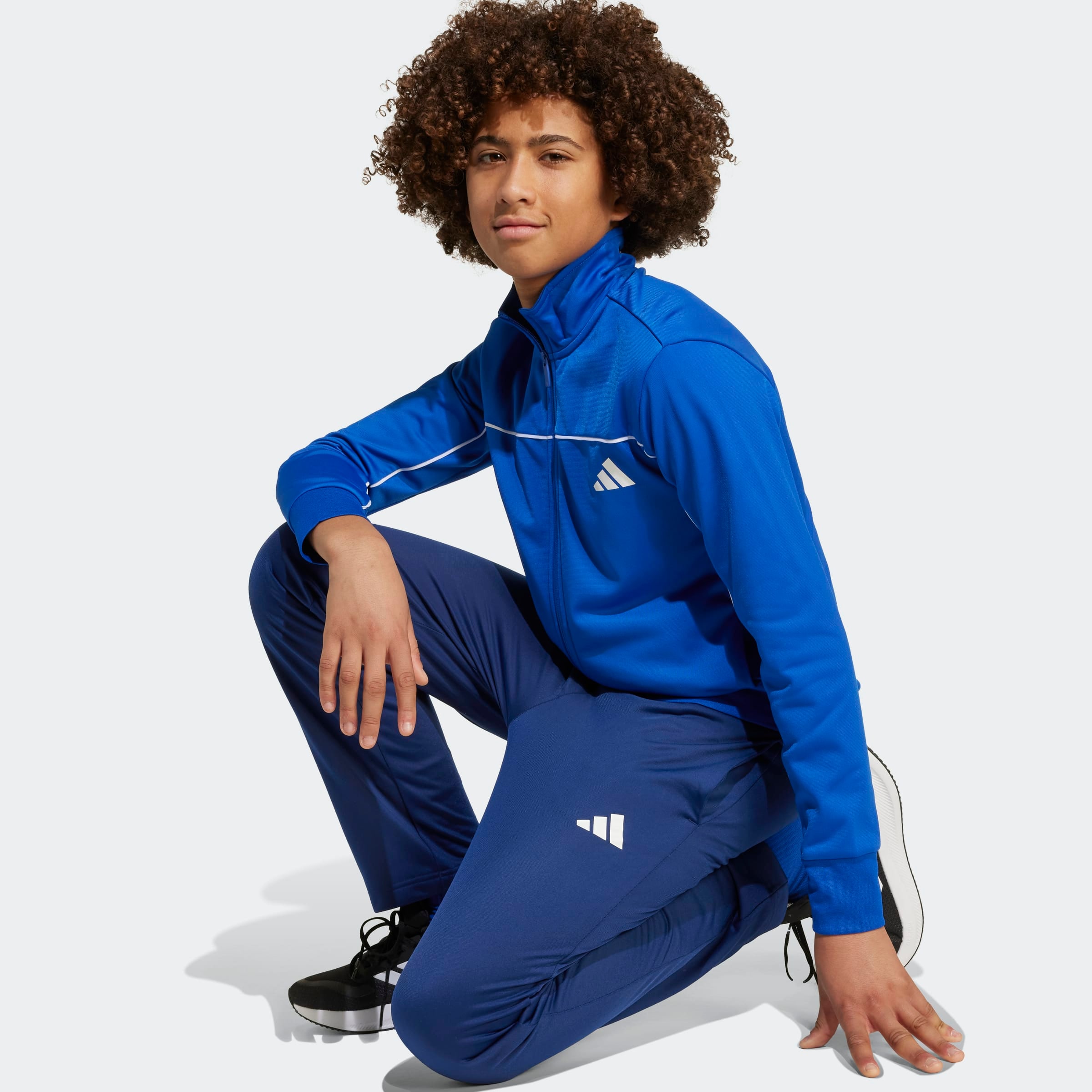 adidas Sportswear Trainingsanzug »COLOUR POP AUS TRIKOT FÜR KINDER« 2 Stk. für Kinder und Teens, zweiteiliges Set, mit Stehkragen