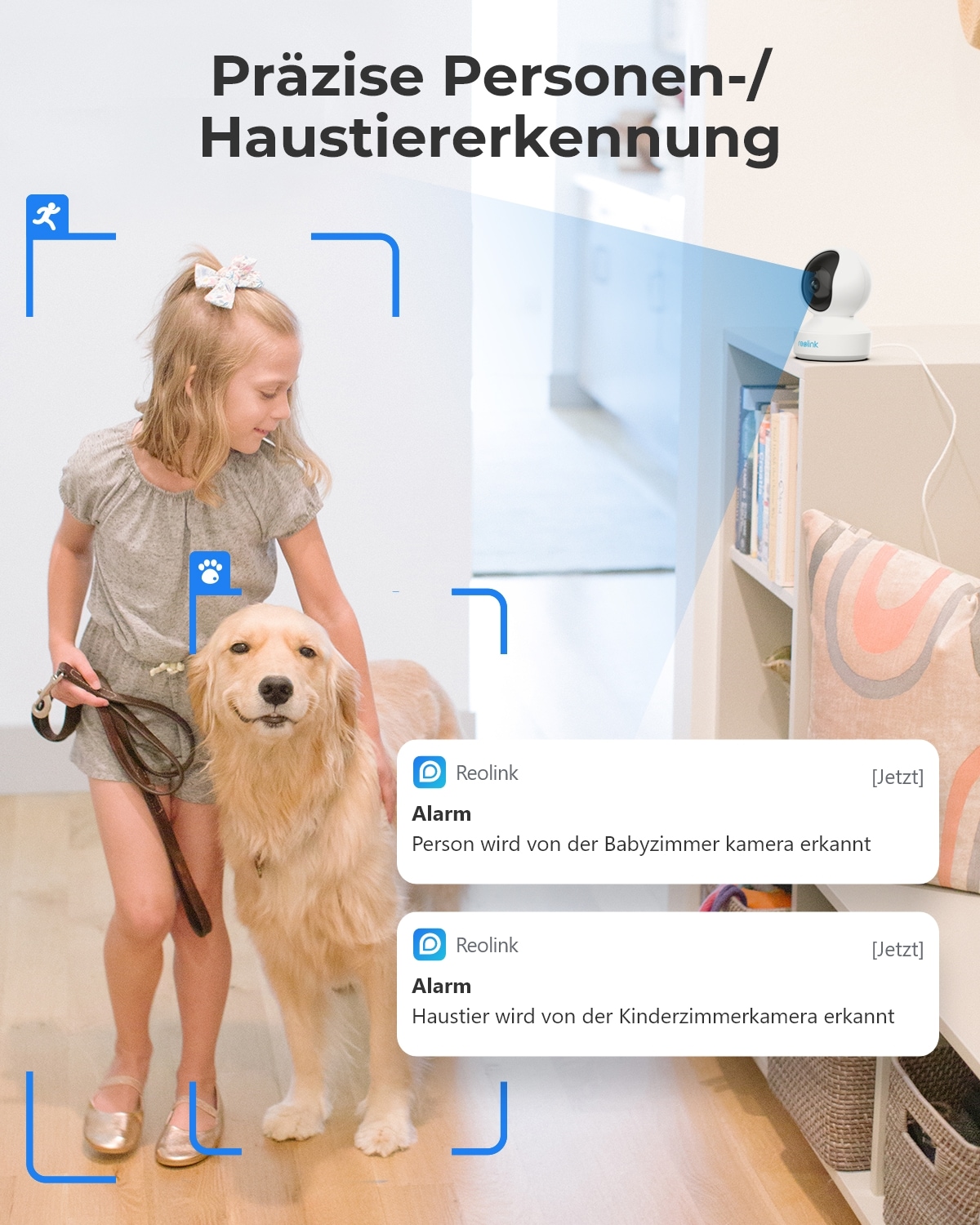 Reolink Überwachungskamera »E Series E330«, Innenbereich, Pan&Tilt, Dualband-WiFi