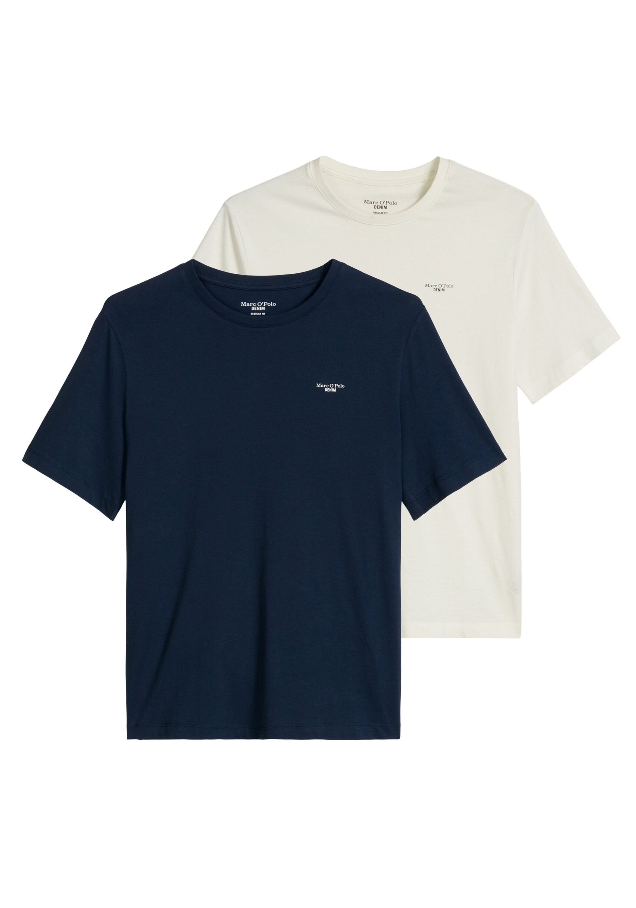 Marc O'Polo DENIM T-Shirt »T-Shirt T-Shirt, SSL, Logo Print, Reg F 2er Pack« 2