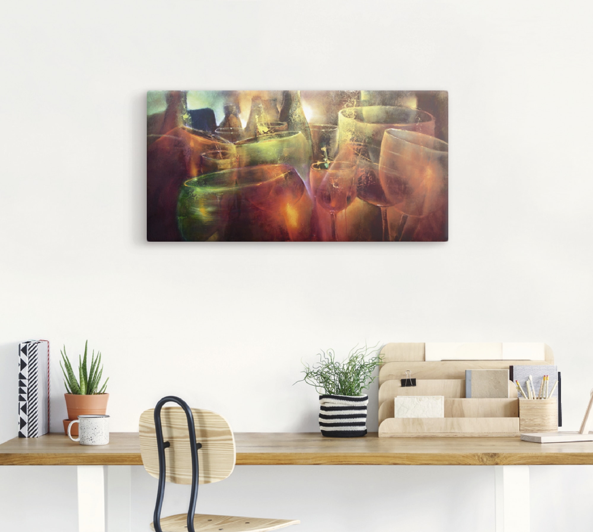 Artland Wandbild »Zu später Stunde«, Getränke, (1 St.), als Leinwandbild, Poster, Wandaufkleber in verschied. Größen