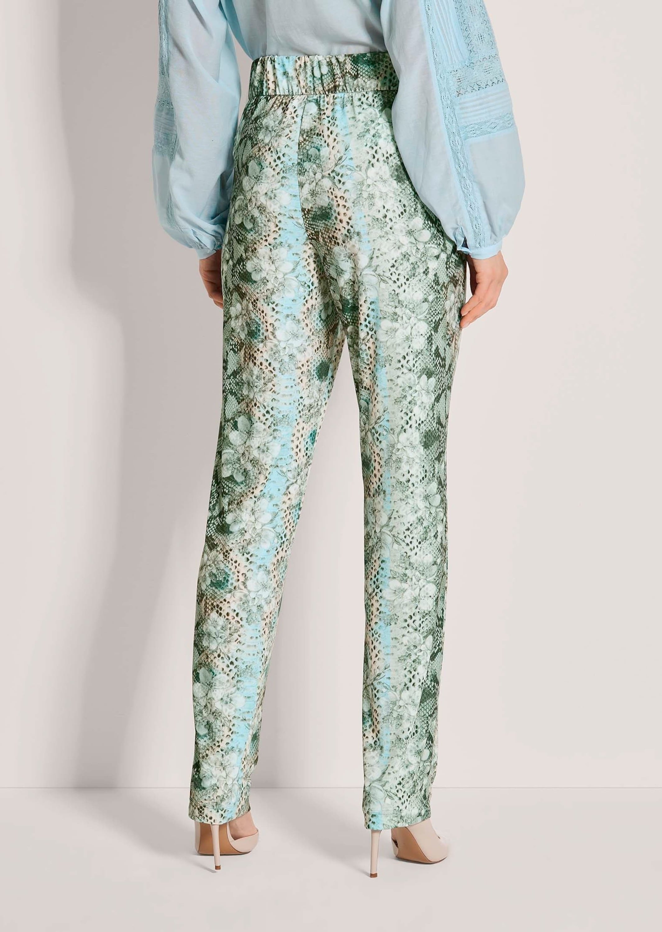 MADELEINE Jerseyhose »Jerseyhose Druckhose mit Animal- und Blütenprint«
