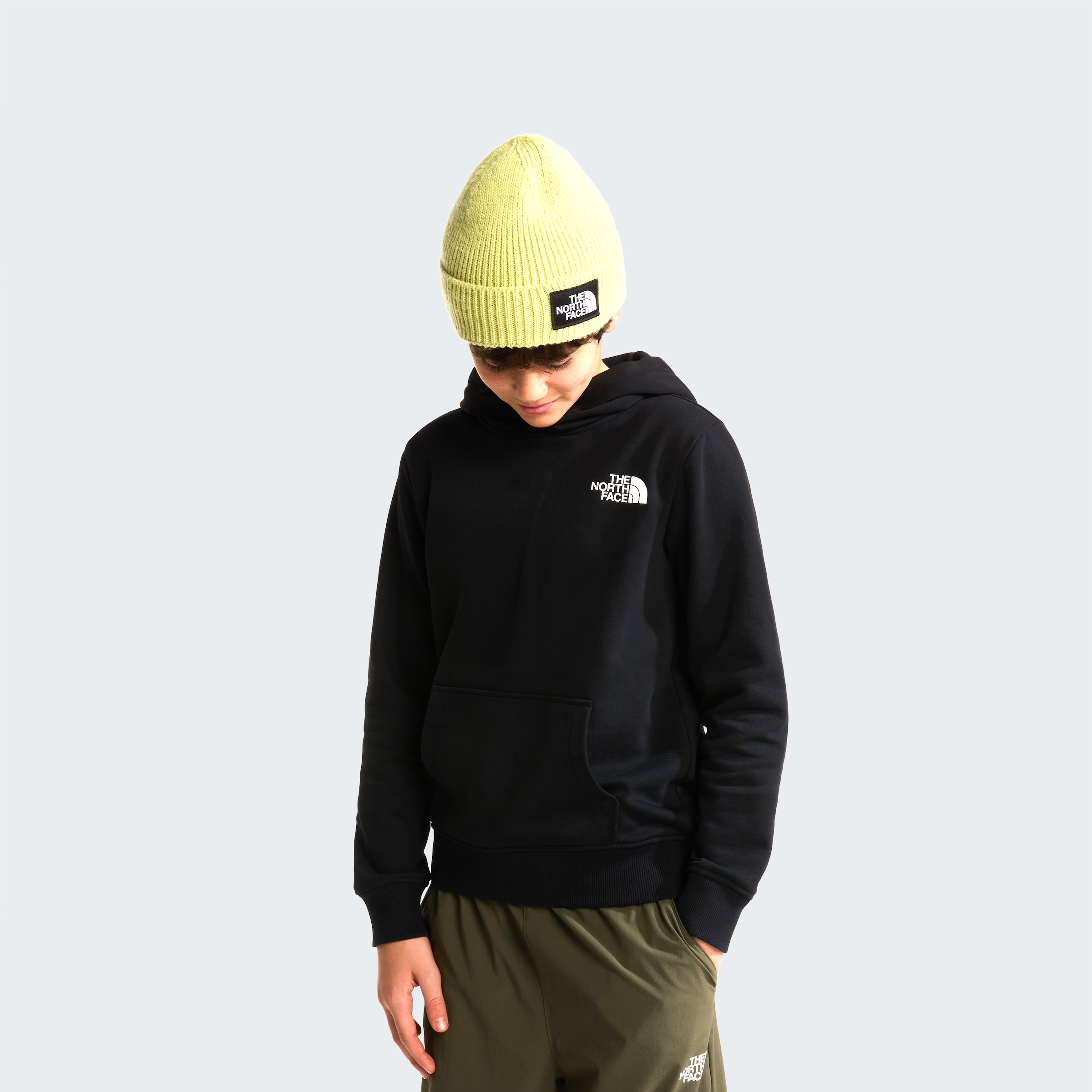The North Face Kapuzensweatshirt »TEEN BOX NSE REGULAR HOODIE«, mit Logos auf Vorder- und Rückseite, aus Baumwolle, mit Rippbündchen

