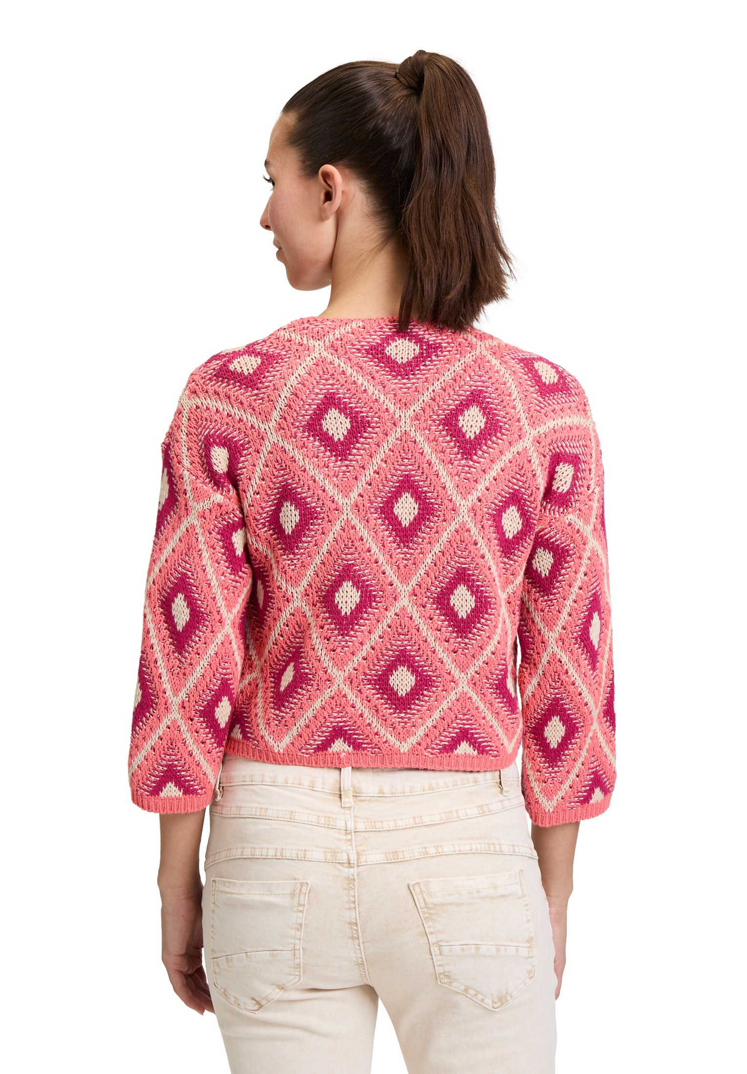 Cartoon Strickjacke »Casual-Strickjacke mit 3/4 Arm«