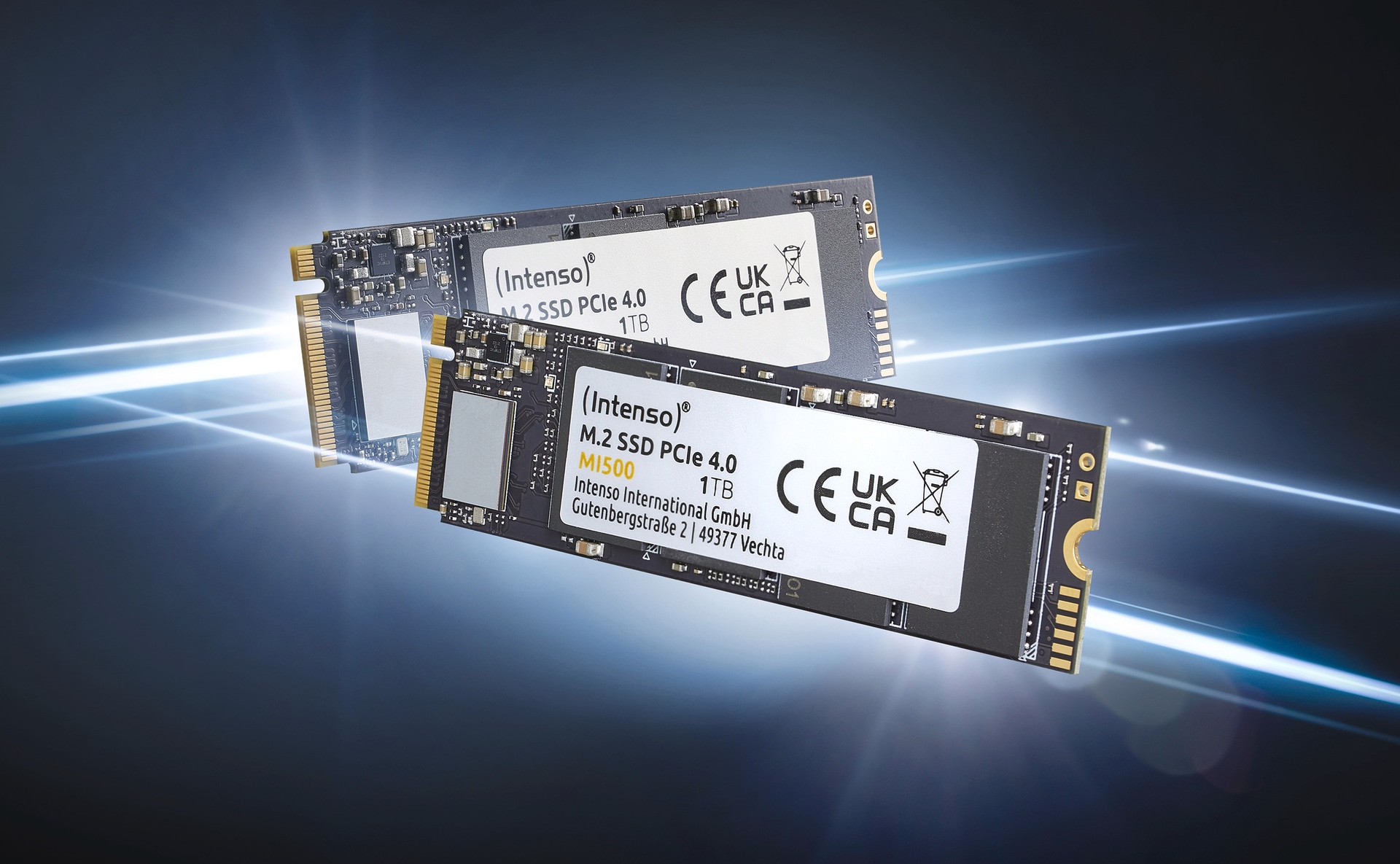 Intenso SSD-Festplatte »M.2 SSD PCIe 2 TB MI500«, Anschluss M.2 PCIe 4.0
