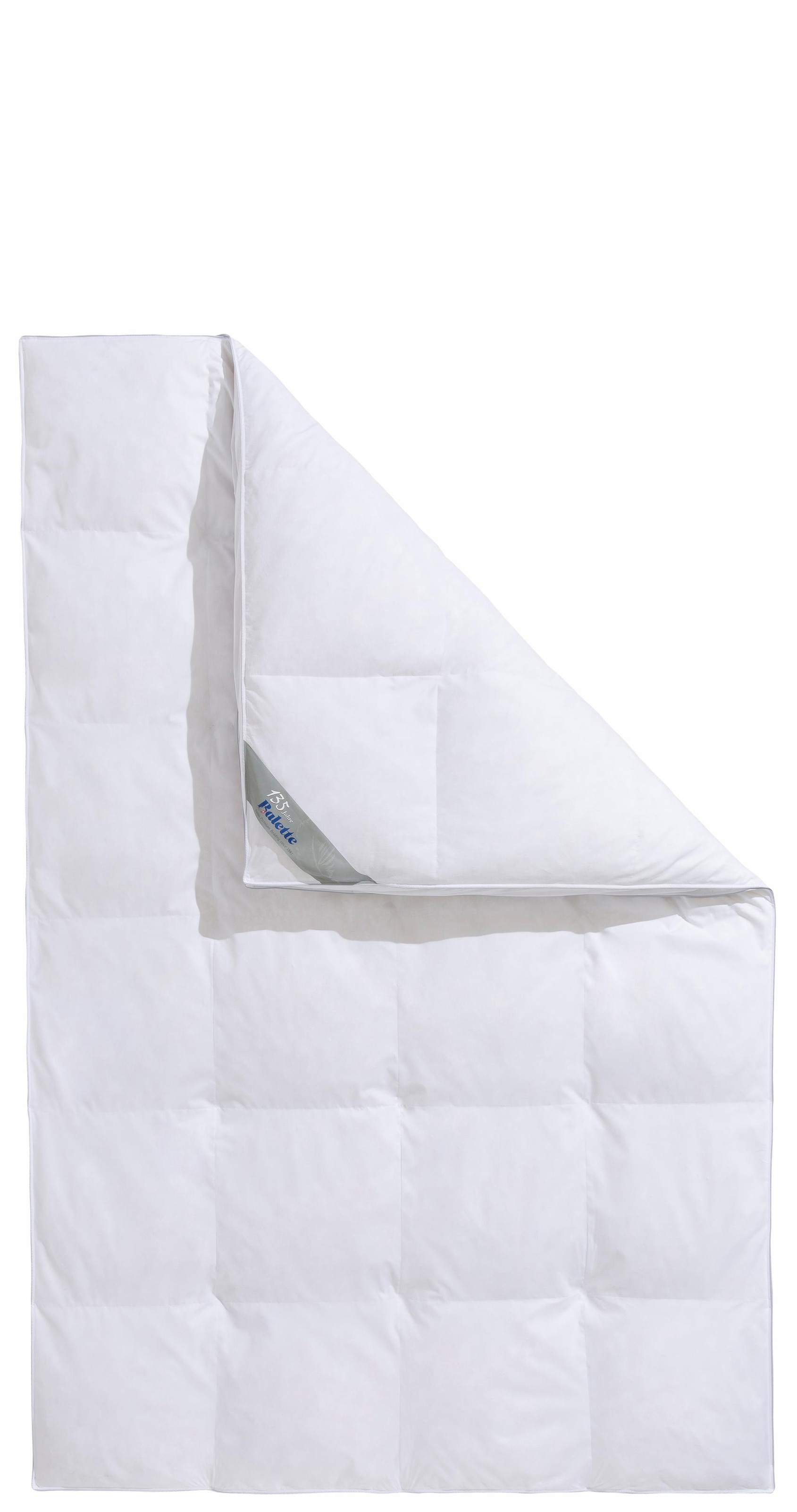 Balette Federbettdecke »Lena«, warm, Füllung 100% Federn, Bezug 100% Baumwolle, (1 St.), Bettdecke in 135x200 cm und weiteren Größen, für Winter geeignet