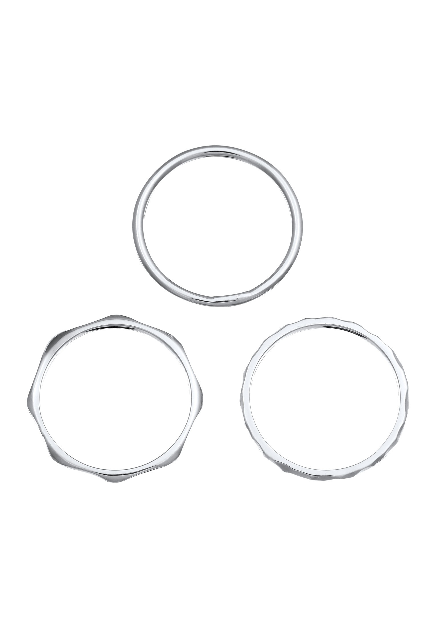 Elli Ring-Set »Ring Stapelring Stacking Boho Set (3 tlg.) 925 Sterling Silber«