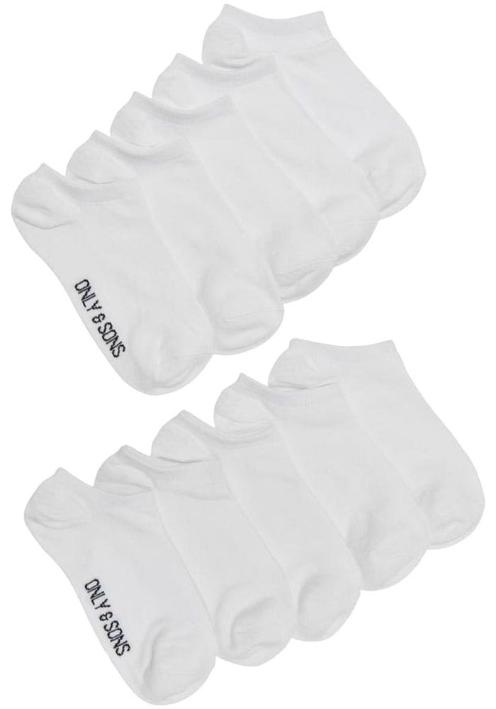 ONLY & SONS Sneakersocken »ONSFINCH SNEAKER SOCK 10-PACK NOOS« Packung, 10 Paar tlg. Baumwollmischung, Einheitsgröße