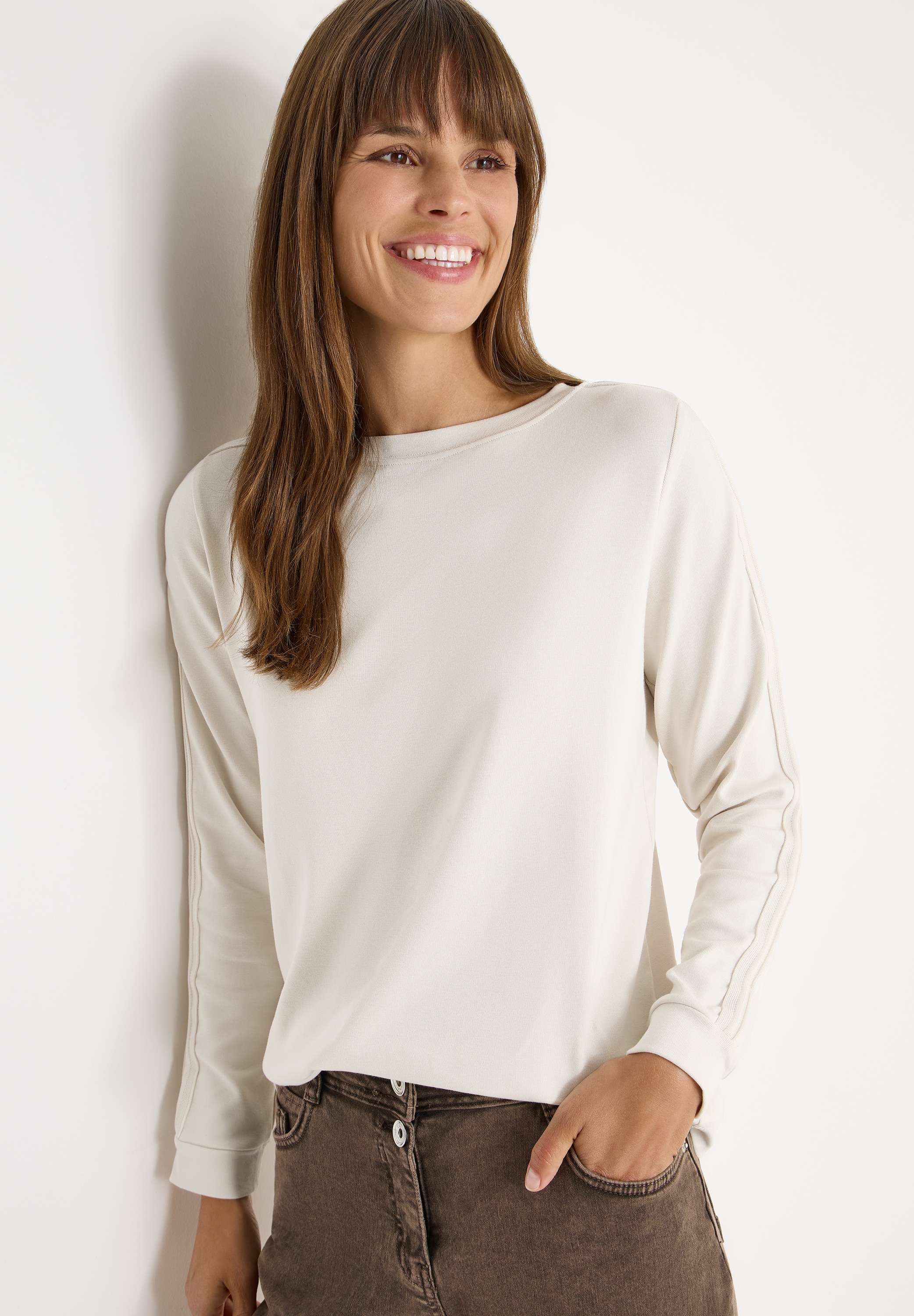 Cecil Langarmshirt mit Gallonstreifen