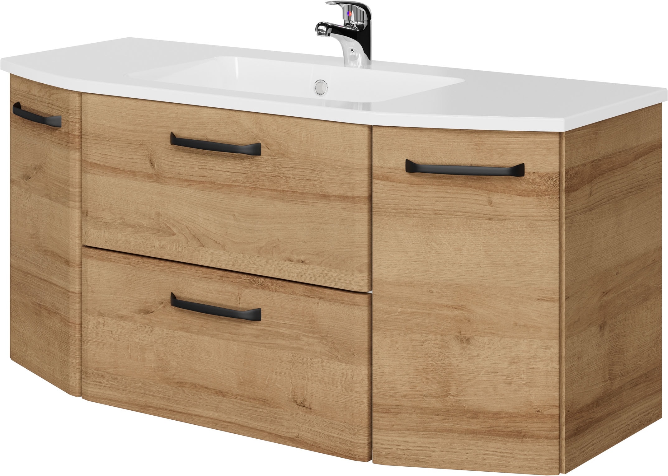 Saphir Waschtisch »Quicket 318, mit Keramikbecken, 112cm breit« 2 Stk. tlg.