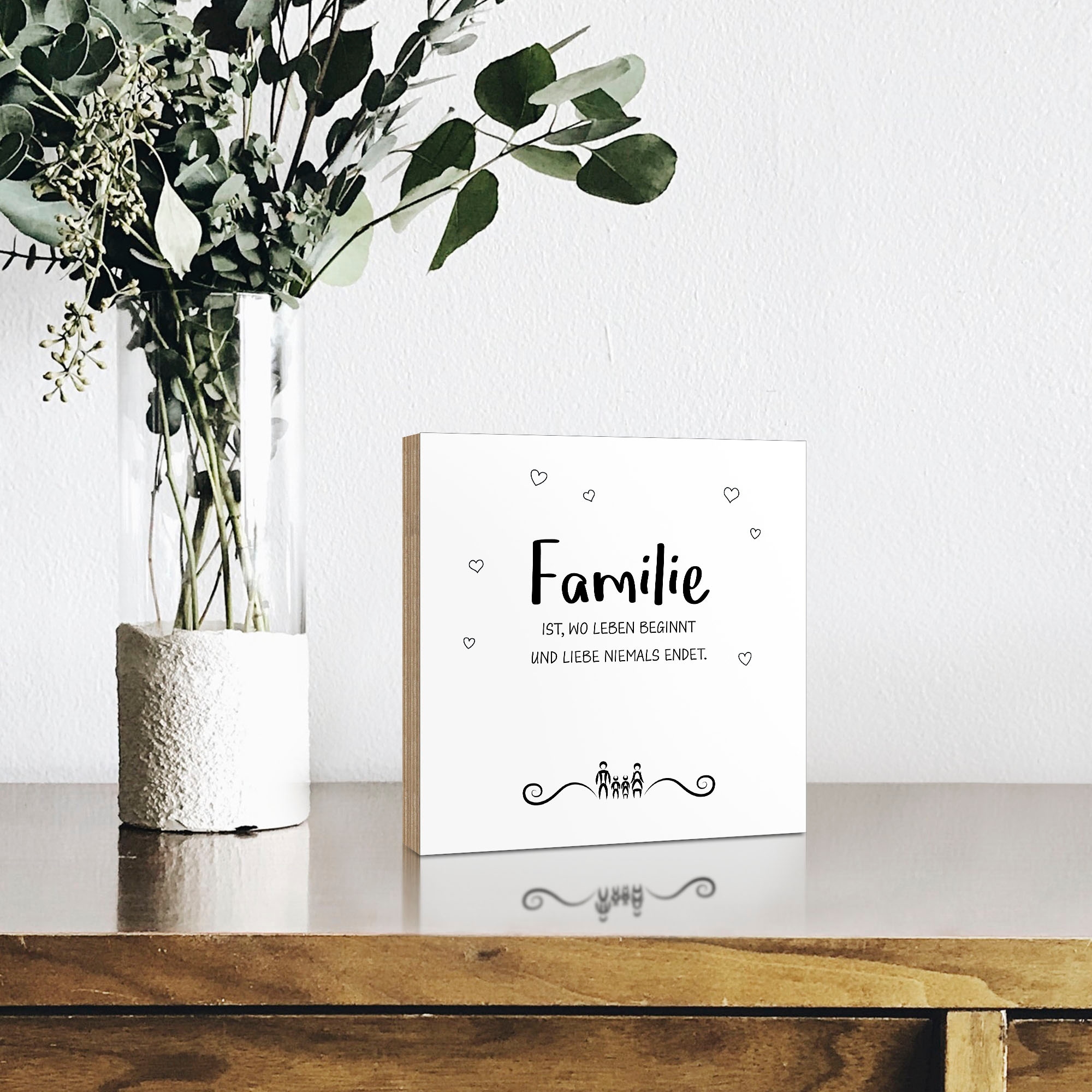 Artland Holzbild »Familie II«, Sprüche & Texte, (1 St.)