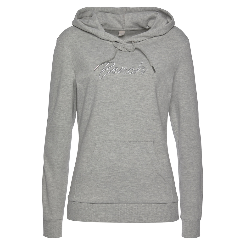 Bench. Loungewear Kapuzensweatshirt, mit glänzender Logostickerei, Loungeanzug, Hoodie