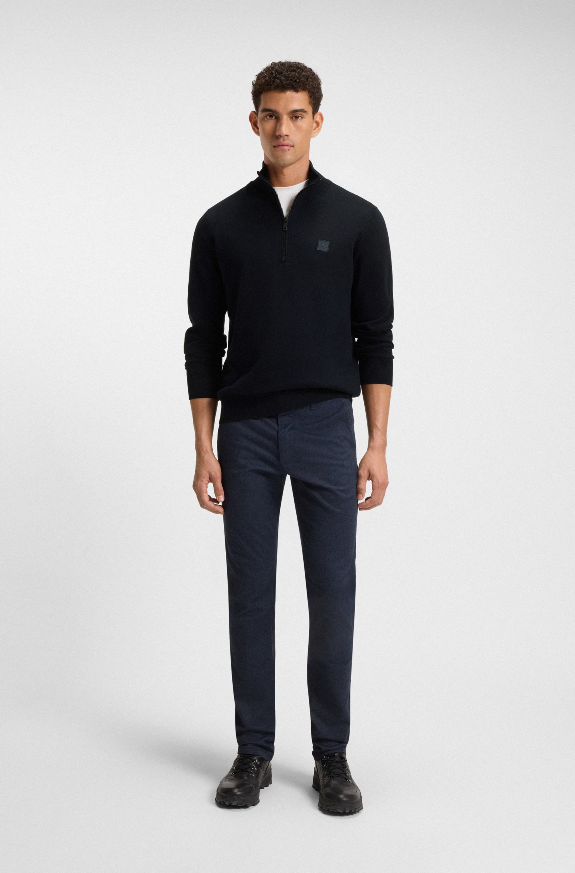 BOSS ORANGE Rollkragenpullover »Kanobix« mit Ton-in-Ton Logo