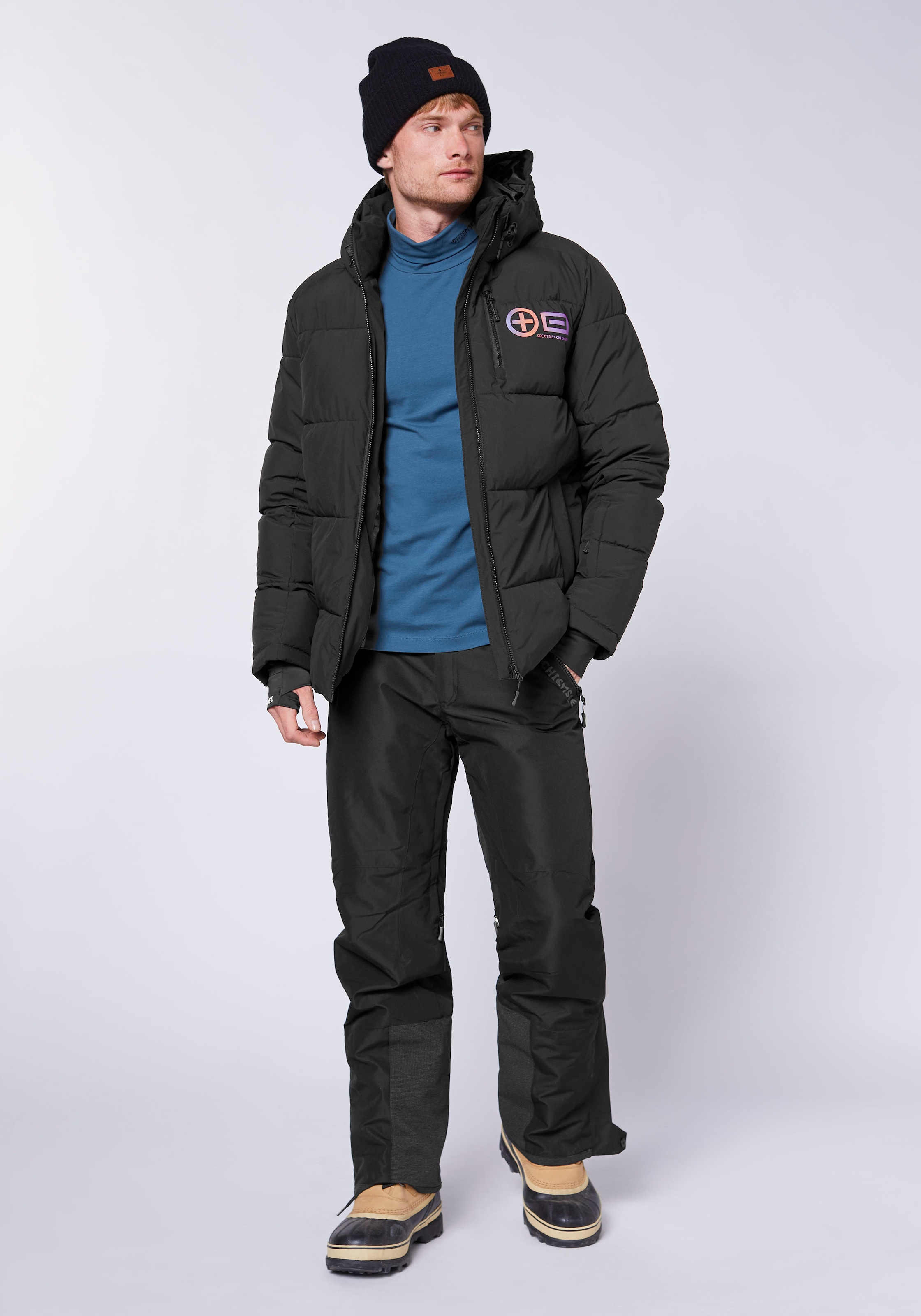 Chiemsee Skijacke mit Kapuze - mit praktischer Skipasstasche<br/>